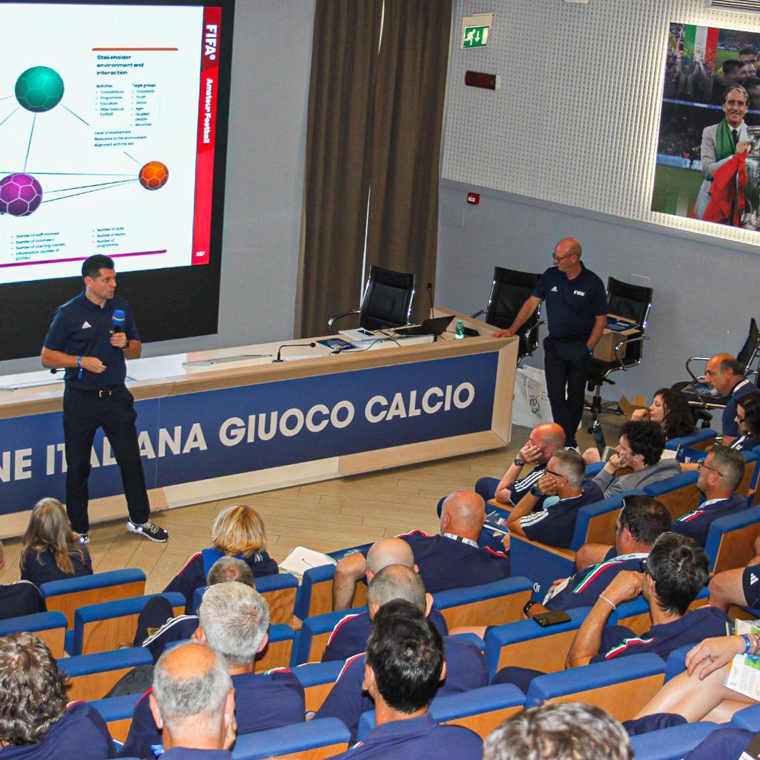 A Coverciano FIGC e FIFA insieme per costruire un futuro sempre più inclusivo e sostenibile del calcio di base