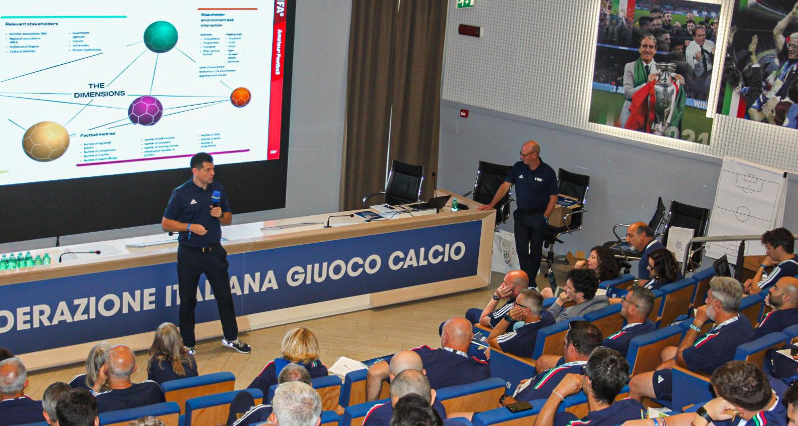 A Coverciano FIGC e FIFA insieme per costruire un futuro sempre più inclusivo e sostenibile del calcio di base