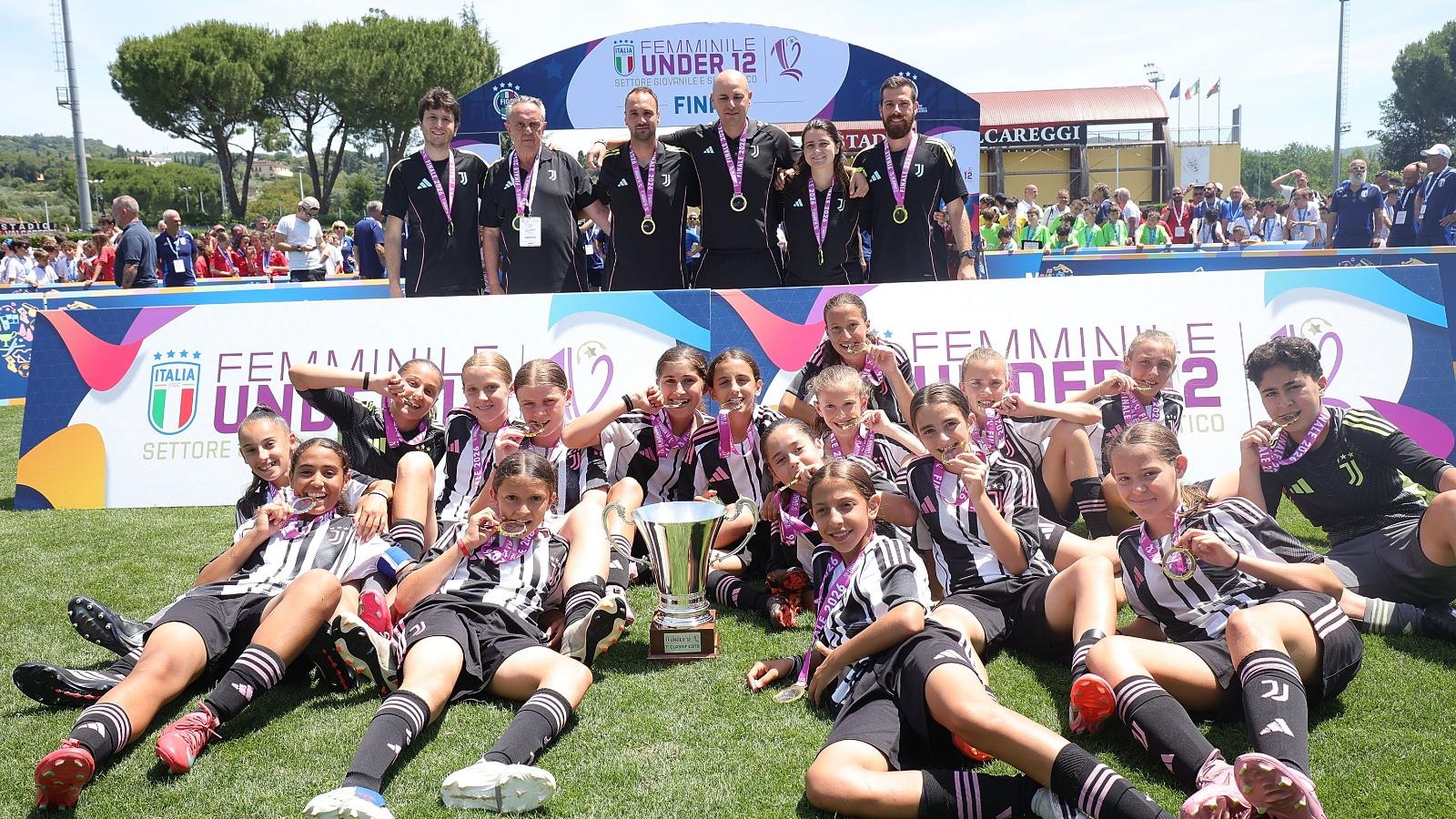 Under 12 femminile, la Juventus si impone nella Final four di Coverciano: la coppa è bianconera