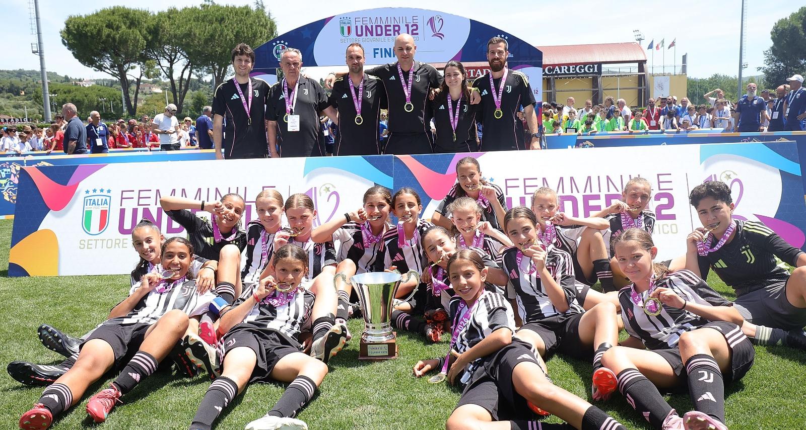 Under 12 femminile, la Juventus si impone nella Final four di Coverciano: la coppa è bianconera