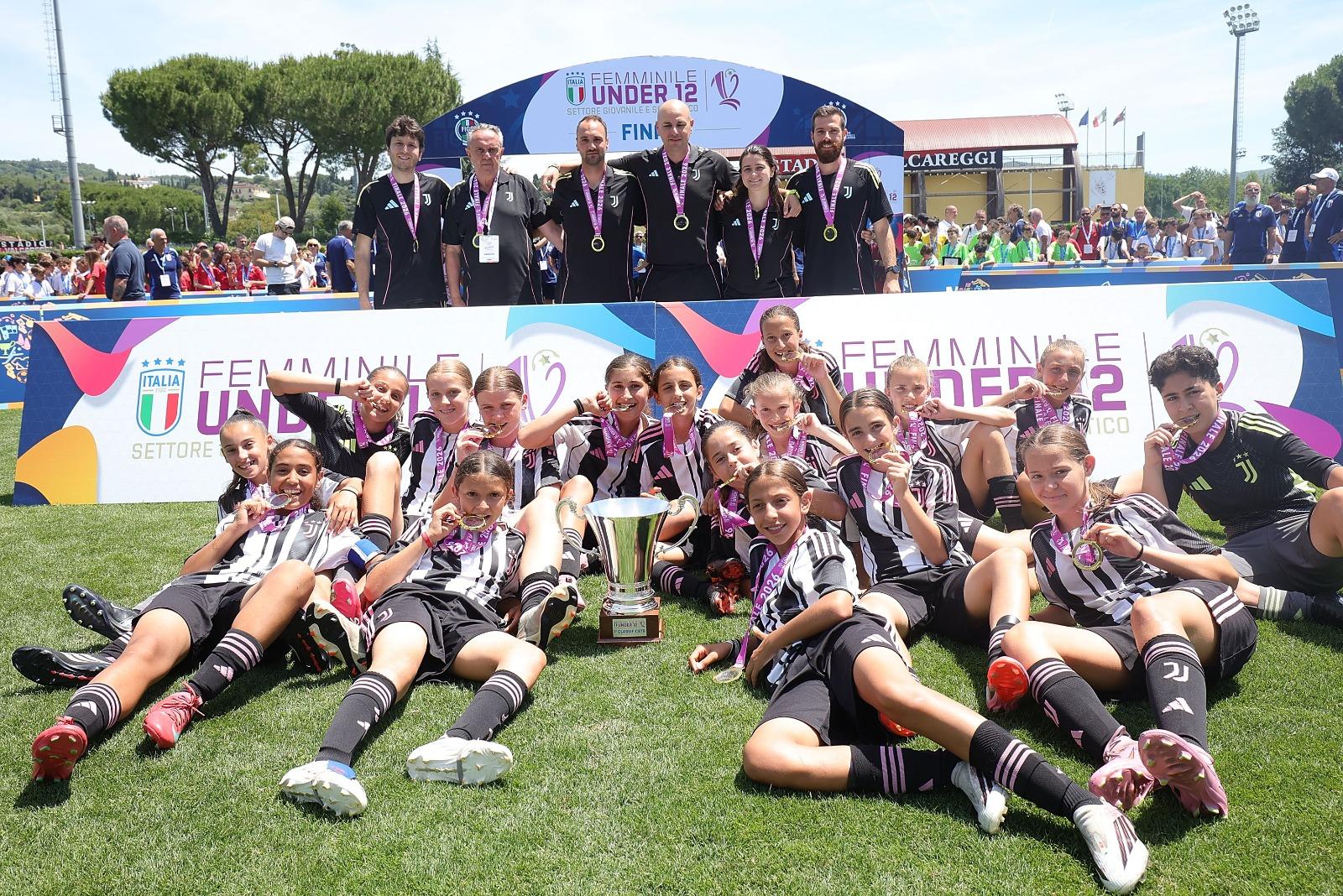 Under 12 femminile, la Juventus si impone nella Final four di Coverciano: la coppa è bianconera