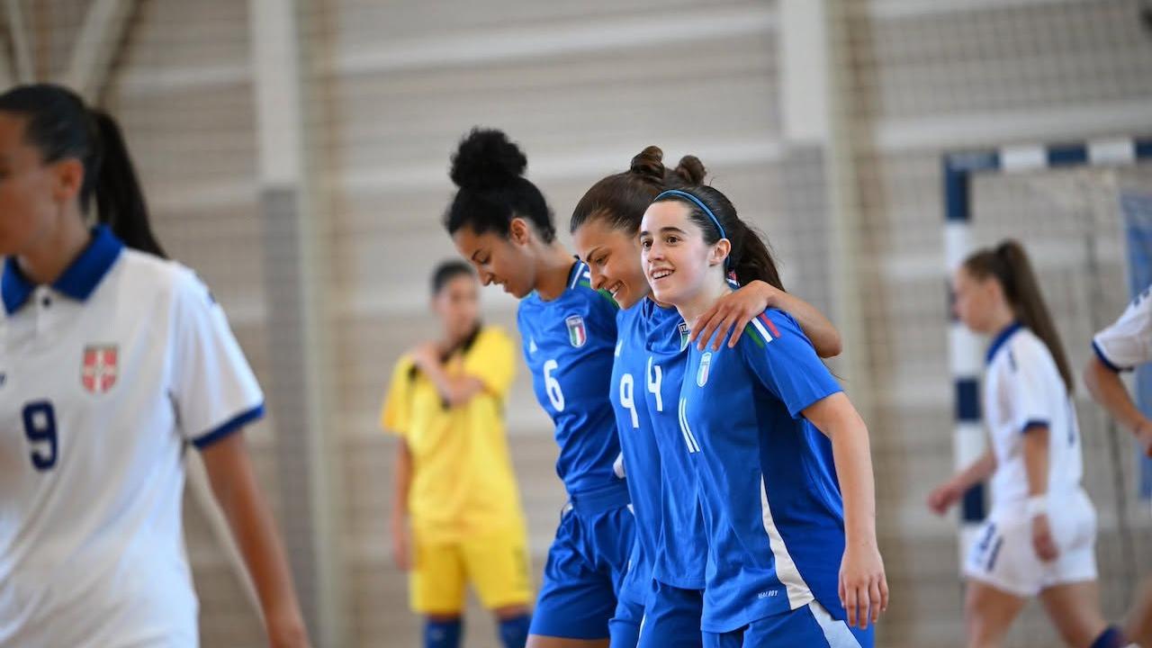 Futsal Week, l’Italia domina la Serbia all’esordio: netto 19-1. Salvatore: “Felice per il debutto delle giovani”