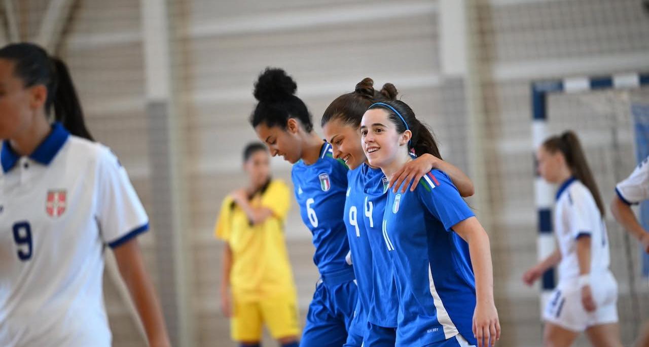 Futsal Week, l’Italia domina la Serbia all’esordio: netto 19-1. Salvatore: “Felice per il debutto delle giovani”