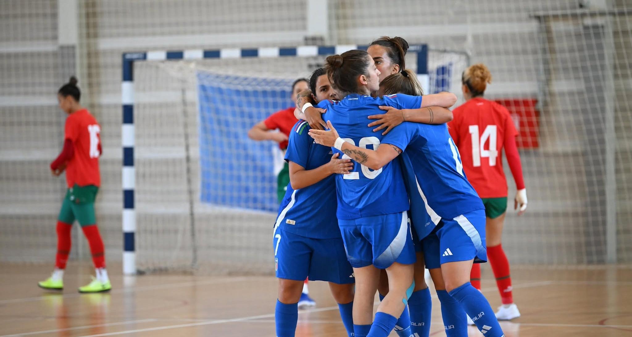 Futsal Week, le Azzurre ne fanno 6 al Marocco e vincono ancora. Salvatore: “Partita sempre in controllo”