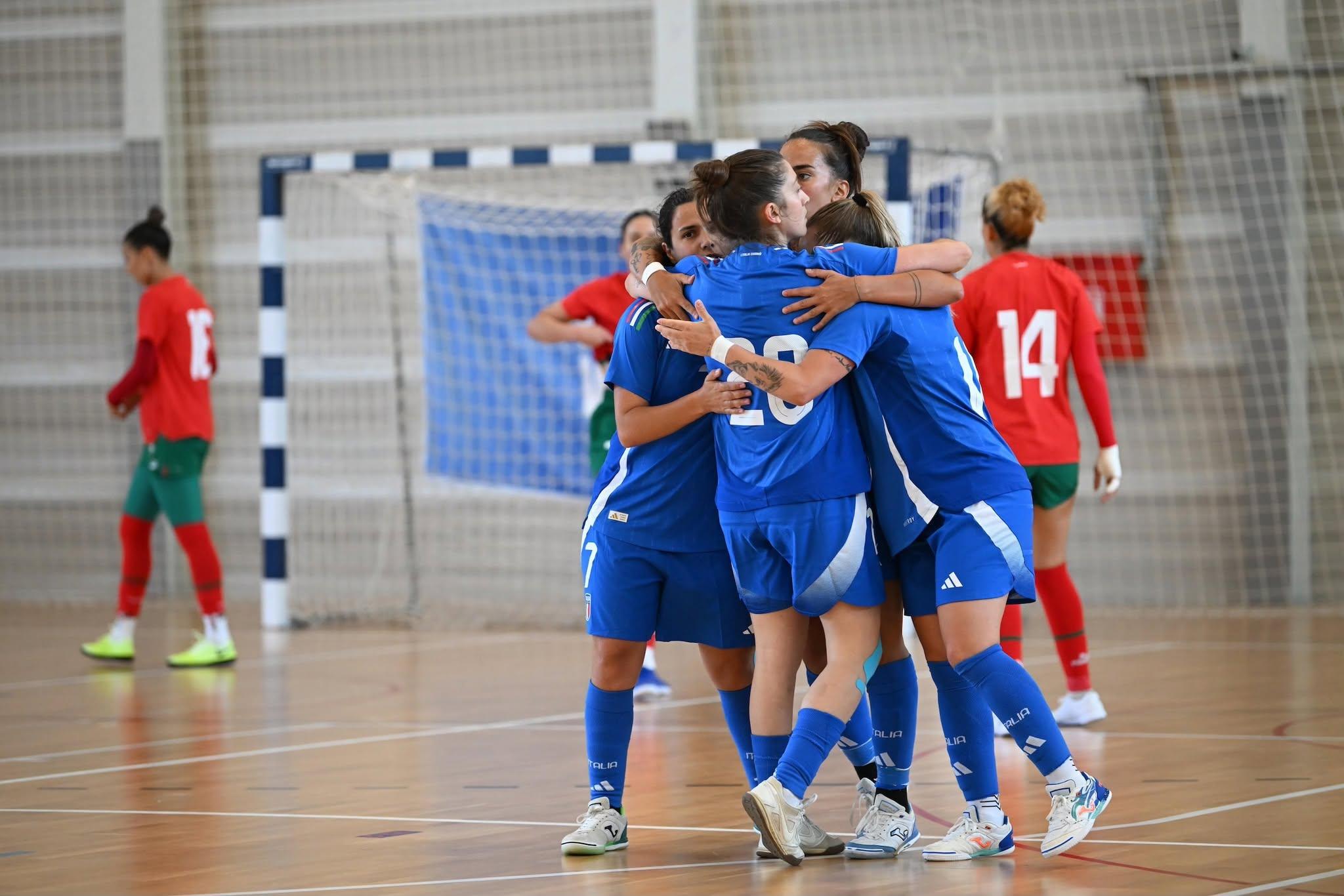Futsal Week, le Azzurre ne fanno 6 al Marocco e vincono ancora. Salvatore: “Partita sempre in controllo”