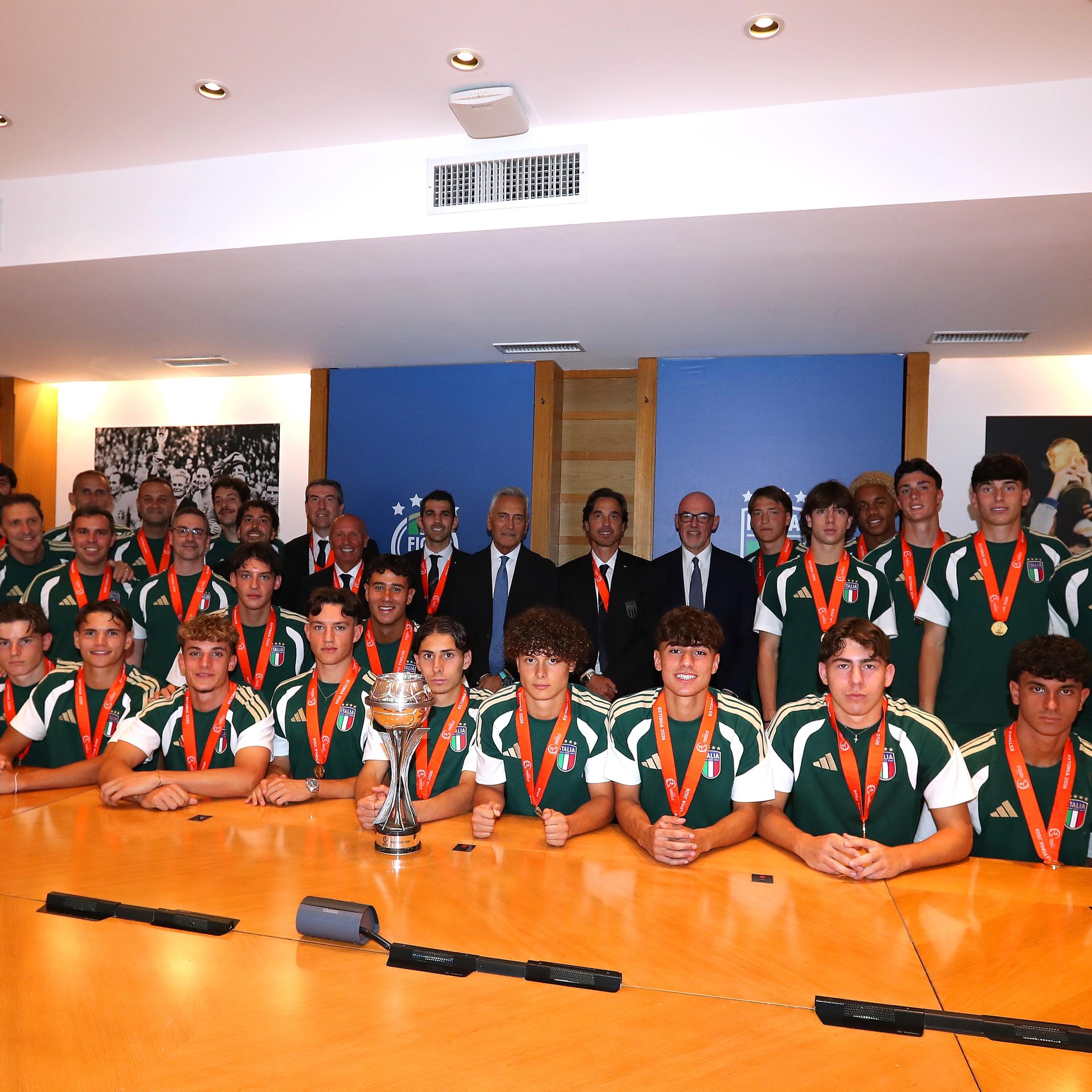 Dalla FIGC al Senato: giornata da ricordare per l’Under 17 campione d’Europa