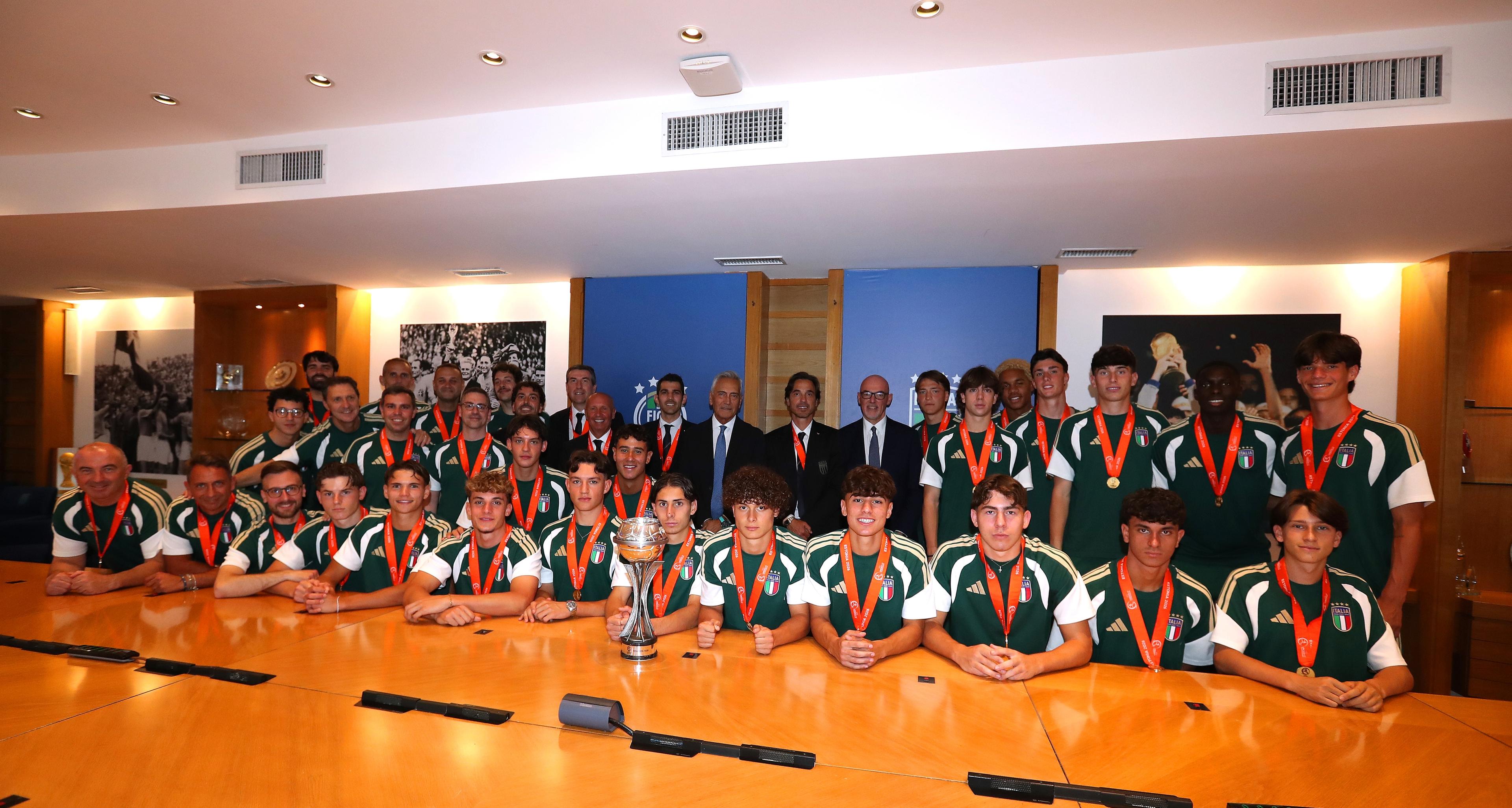 Dalla FIGC al Senato: giornata da ricordare per l’Under 17 campione d’Europa