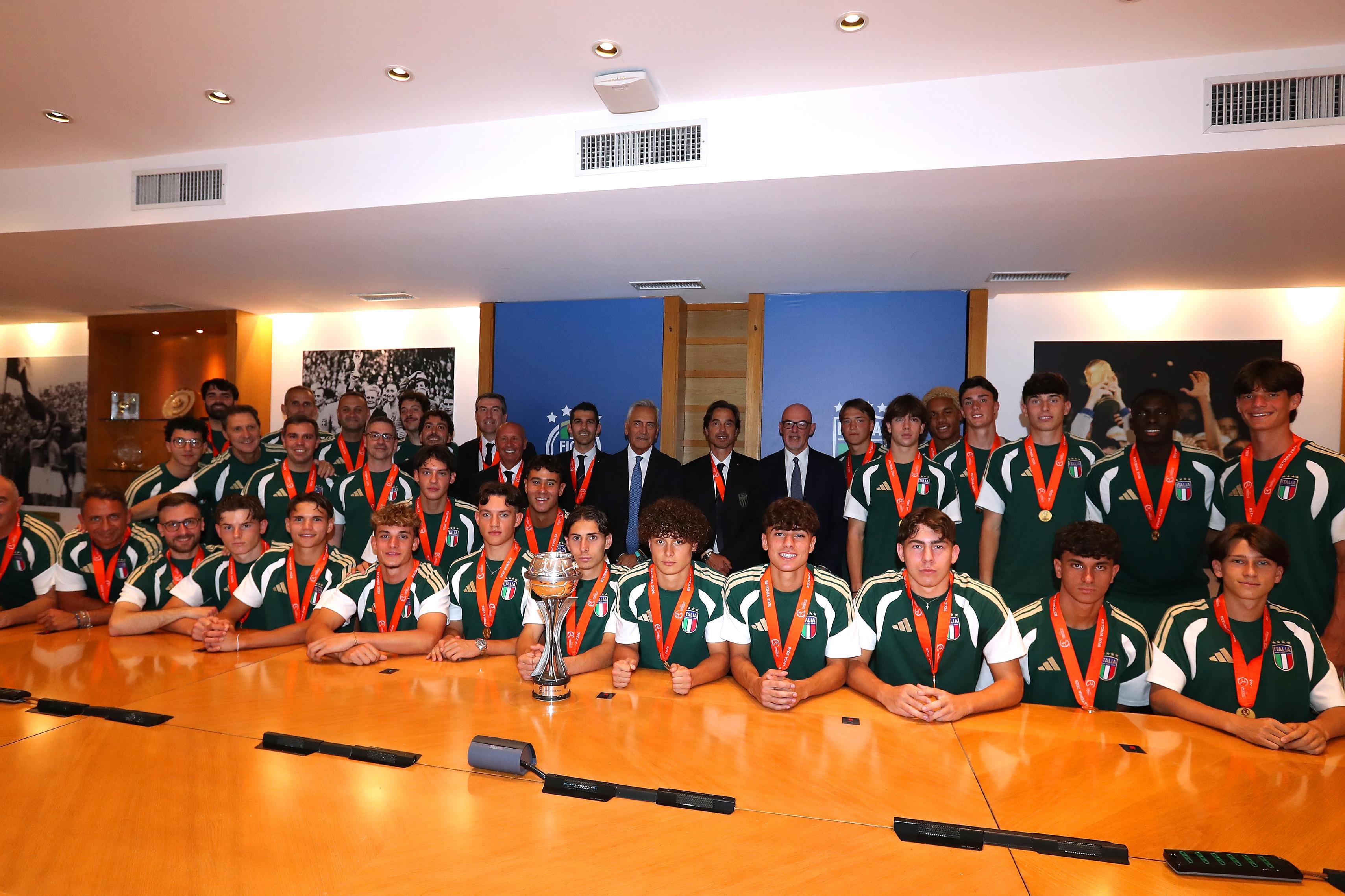 Dalla FIGC al Senato: giornata da ricordare per l’Under 17 campione d’Europa