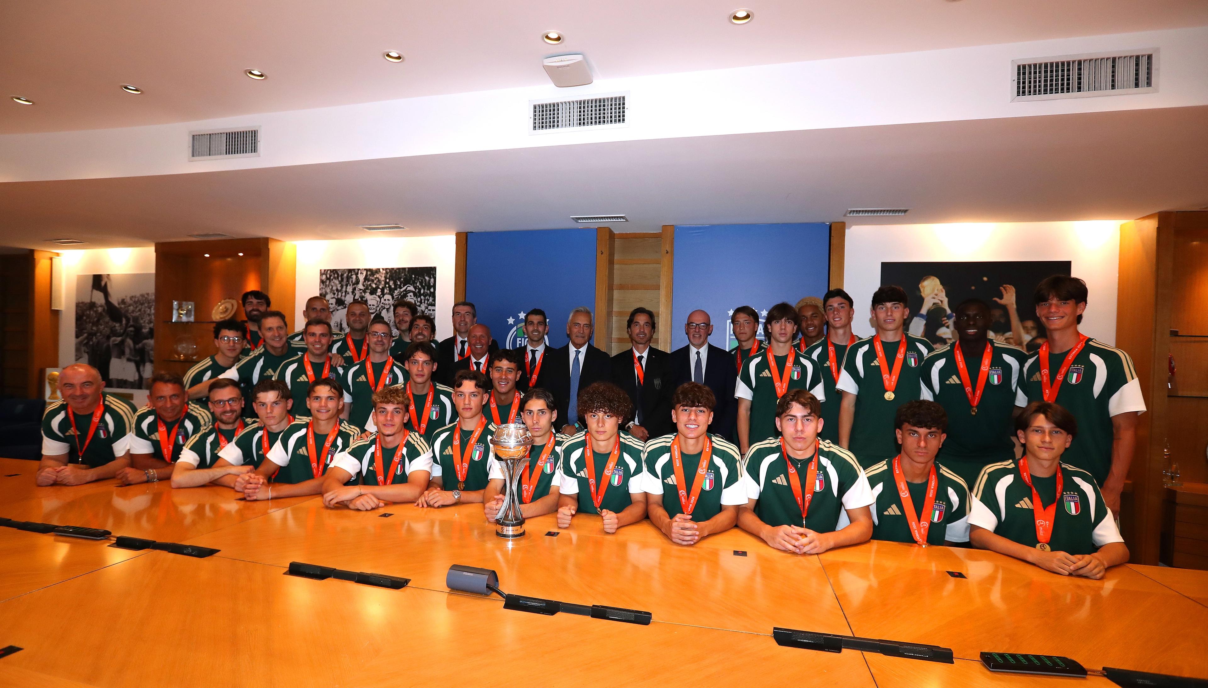 Dalla FIGC al Senato: giornata da ricordare per l’Under 17 campione d’Europa