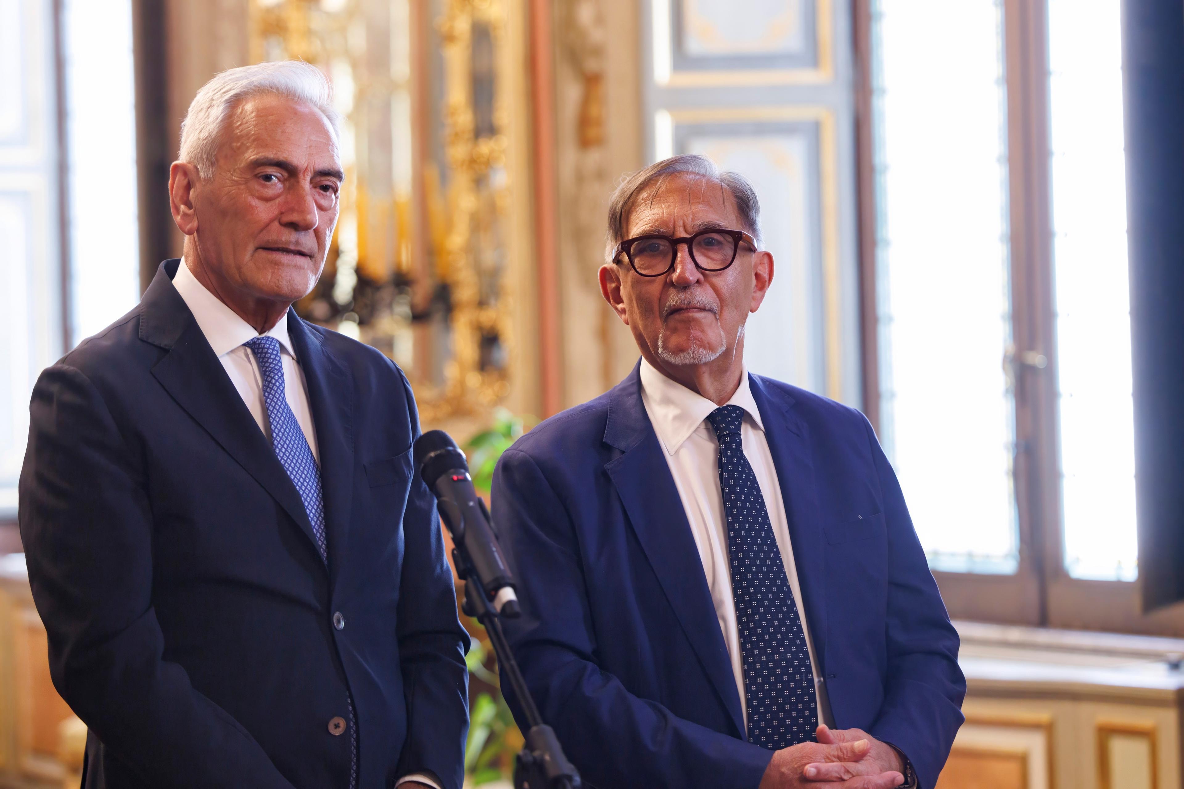 Gabriele Gravina e Ignazio La Russa