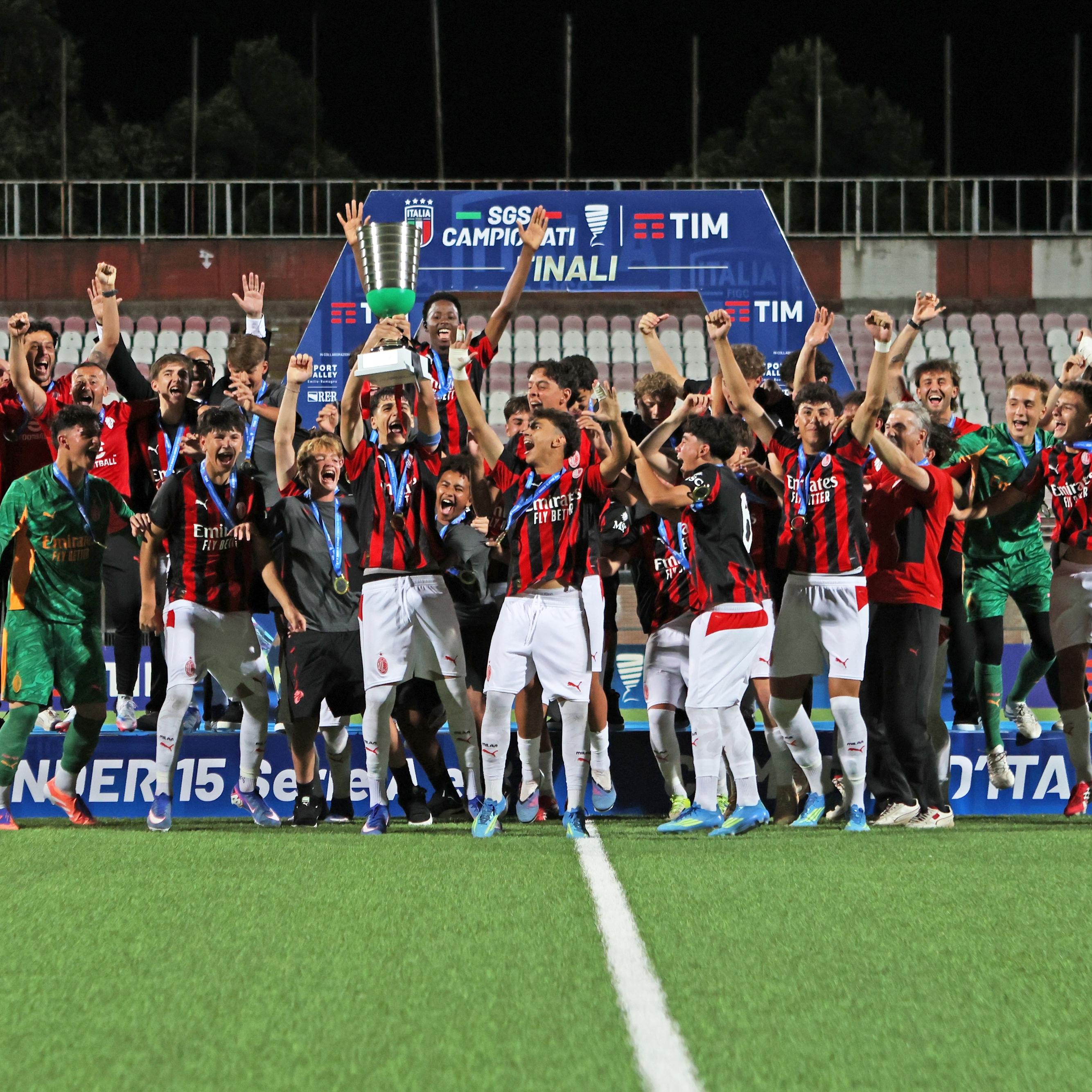 Under 15 Serie A e B, Milan sul tetto d’Italia: Manna e Jadid stendono l’Empoli a Rimini