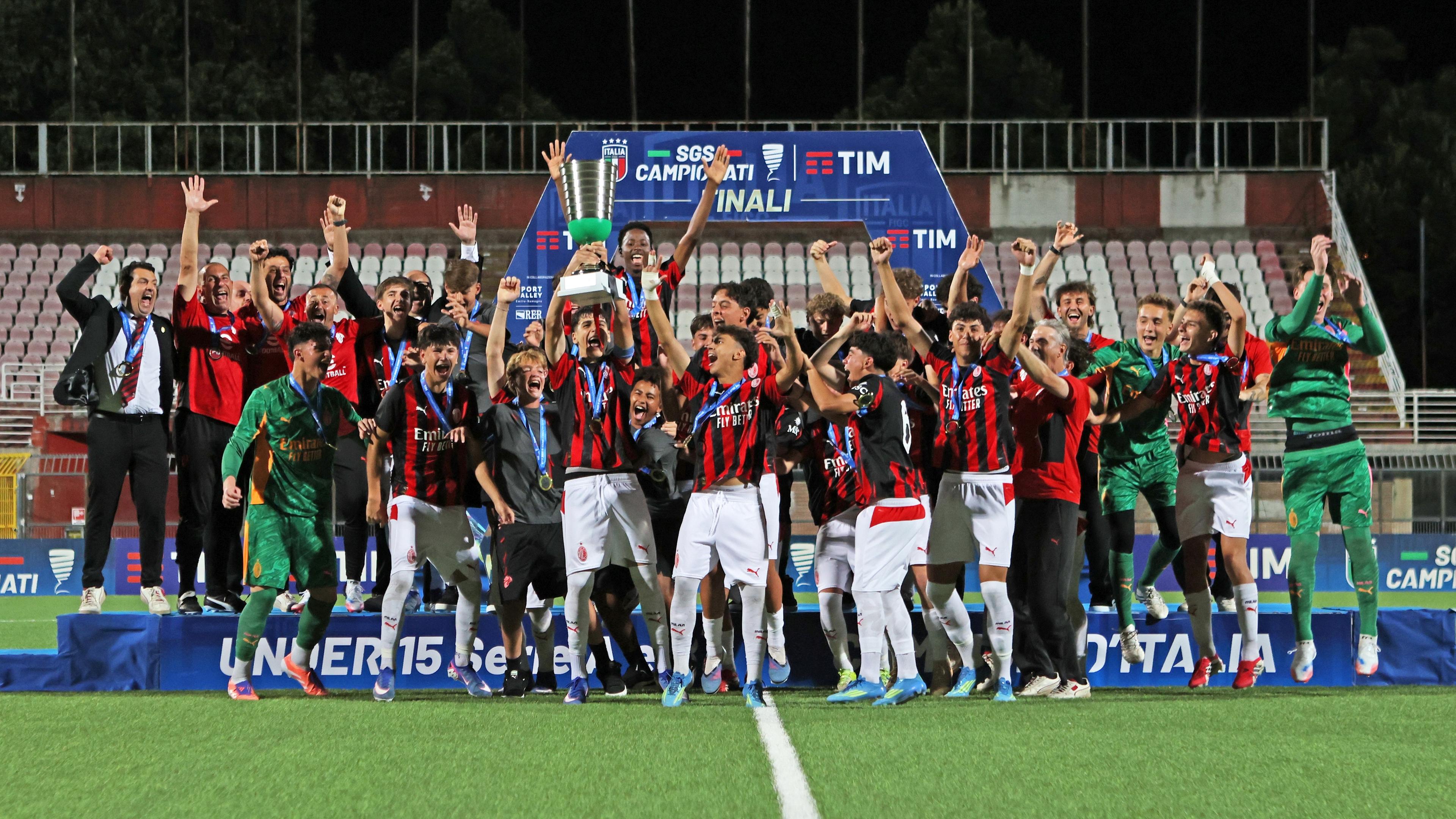 Under 15 Serie A e B, Milan sul tetto d’Italia: Manna e Jadid stendono l’Empoli a Rimini