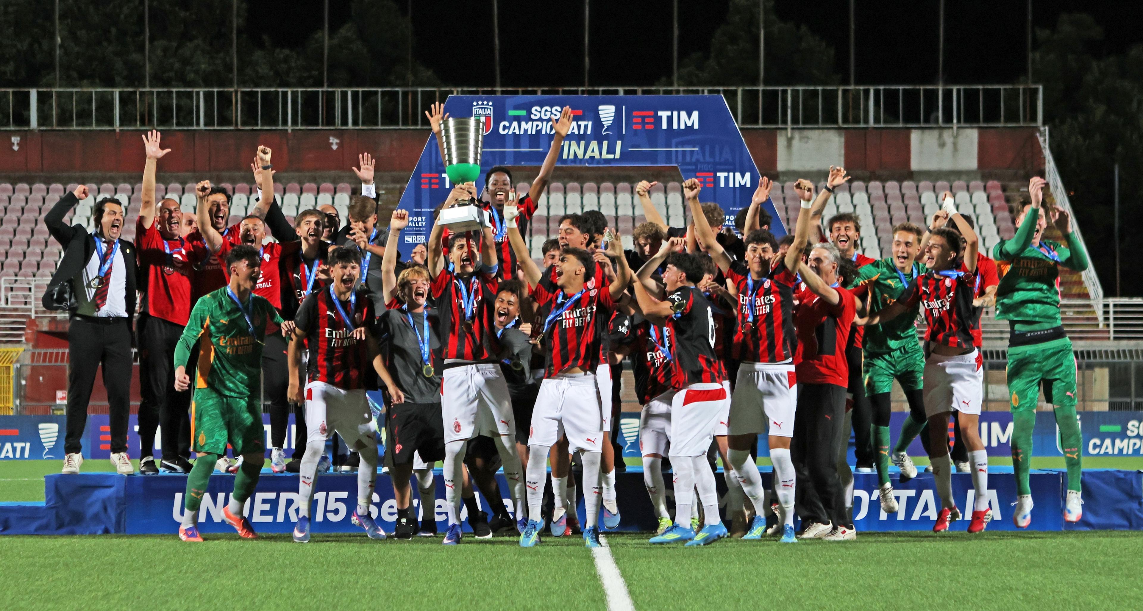 Under 15 Serie A e B, Milan sul tetto d’Italia: Manna e Jadid stendono l’Empoli a Rimini
