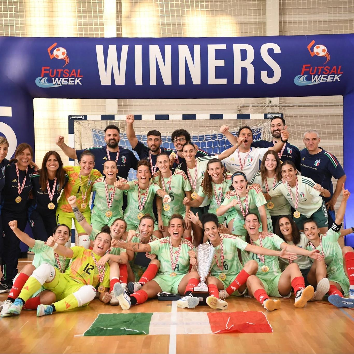 Futsal Week: Italy triumphs at the Porec tournament, beating Croatia 3-1 in the final