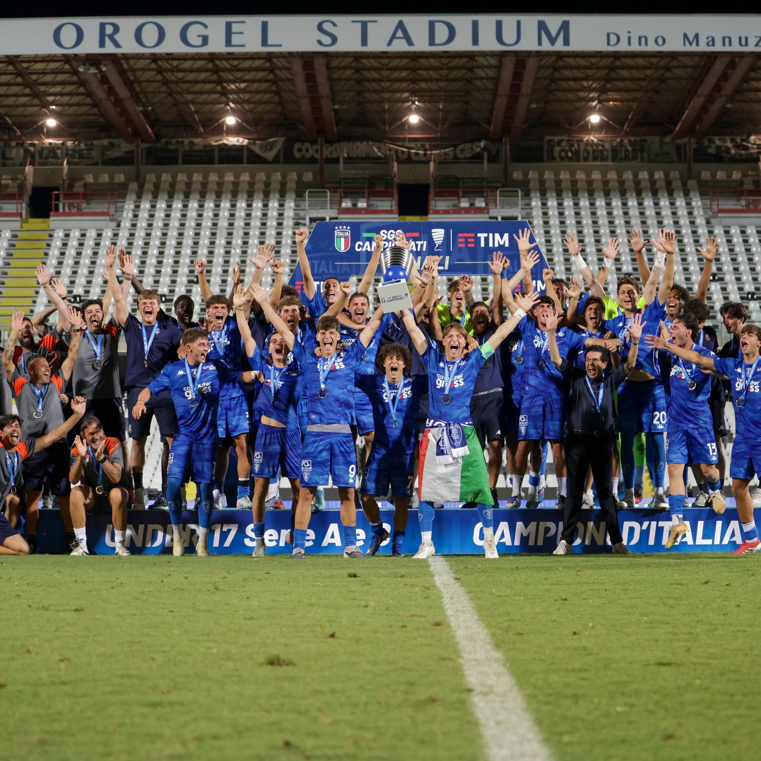 Un super Empoli cala il poker e conquista il titolo Under 17 Serie A e B: lo Scudetto arriva in Toscana