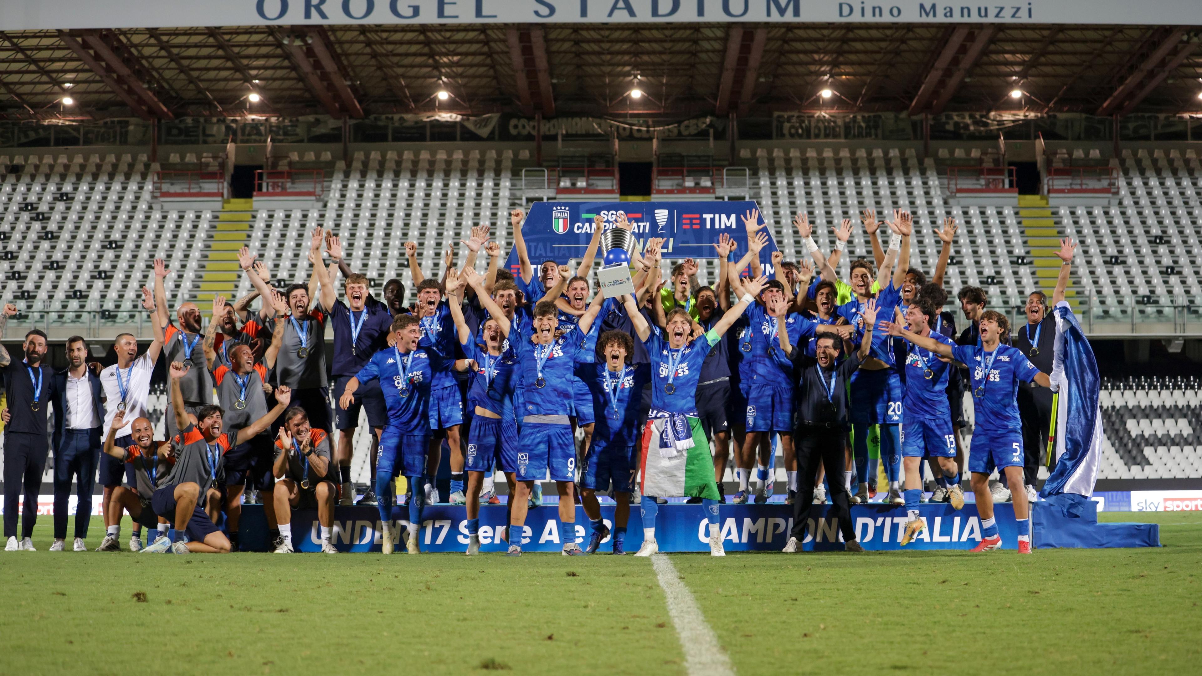 Un super Empoli cala il poker e conquista il titolo Under 17 Serie A e B: lo Scudetto arriva in Toscana