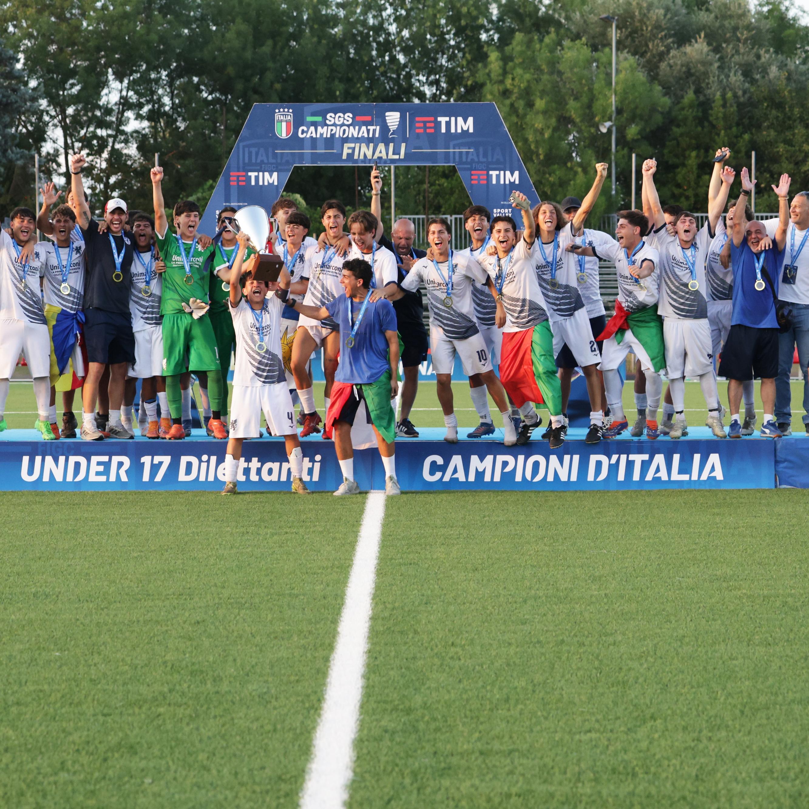 Under 17 Dilettanti, a Bellaria sorride il Grifone: la squadra romana si laurea campione d’Italia