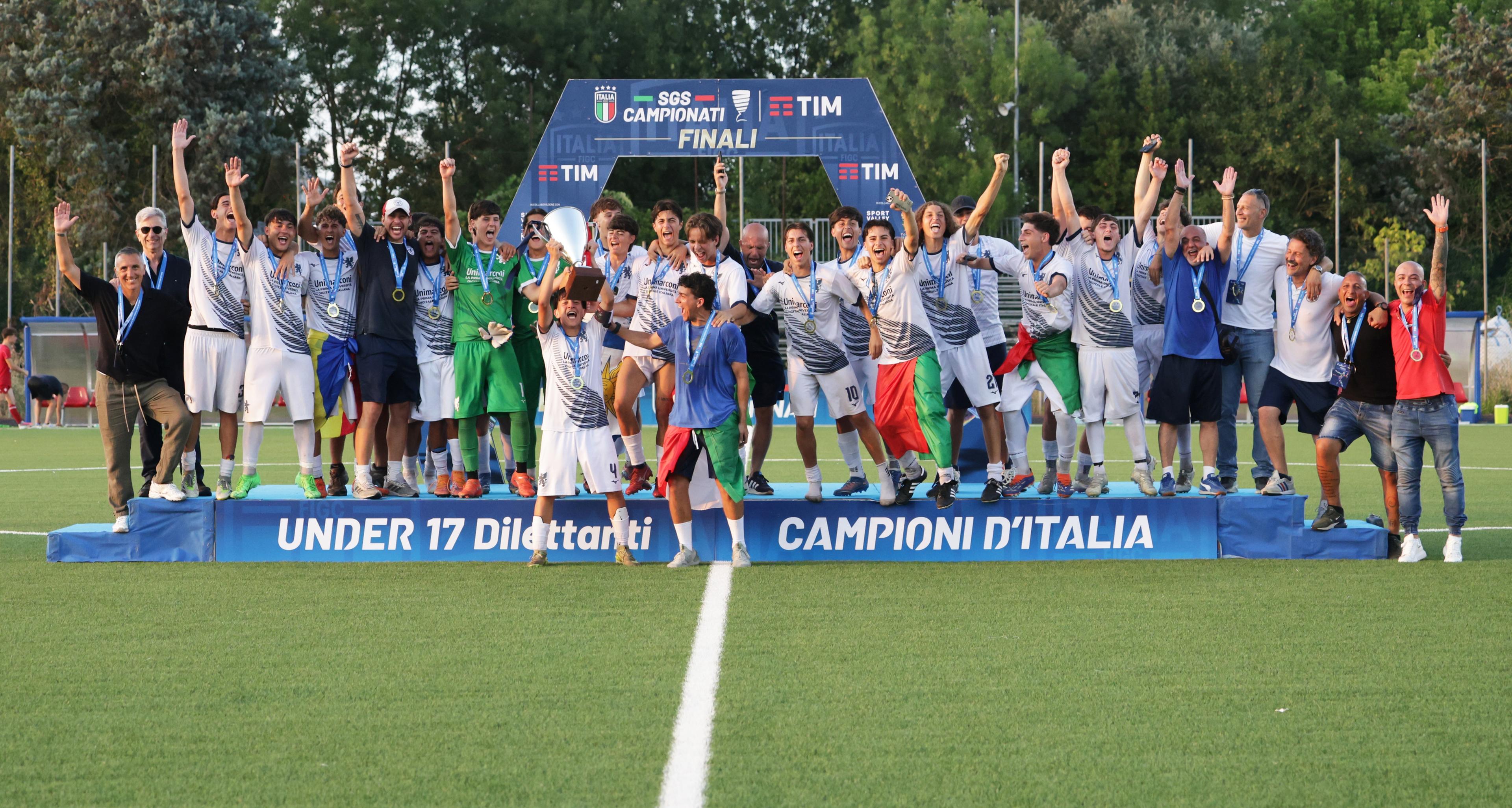 Under 17 Dilettanti, a Bellaria sorride il Grifone: la squadra romana si laurea campione d’Italia