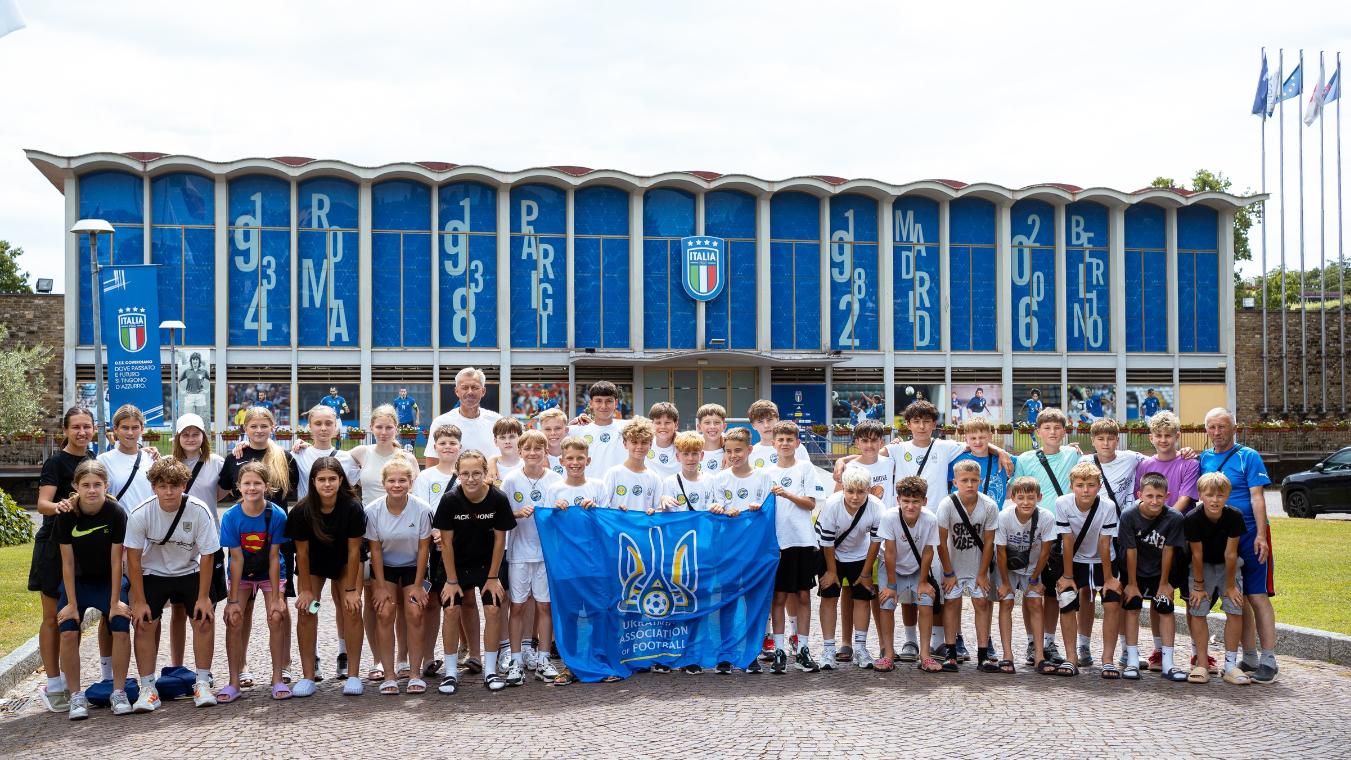 Al via a Coverciano la seconda edizione del Training Camp per i giovani calciatori ucraini