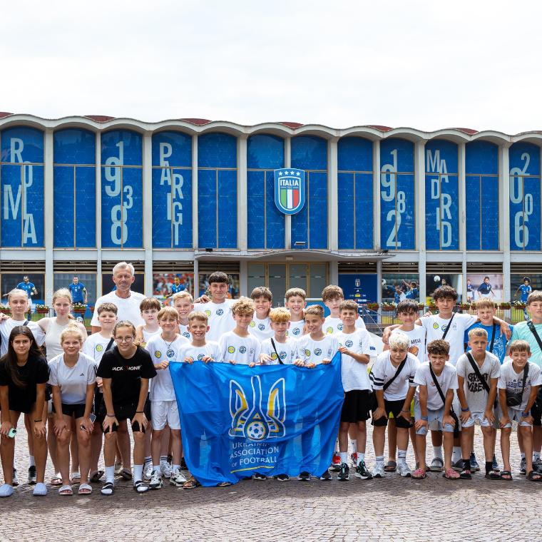 Al via a Coverciano la seconda edizione del Training Camp per i giovani calciatori ucraini