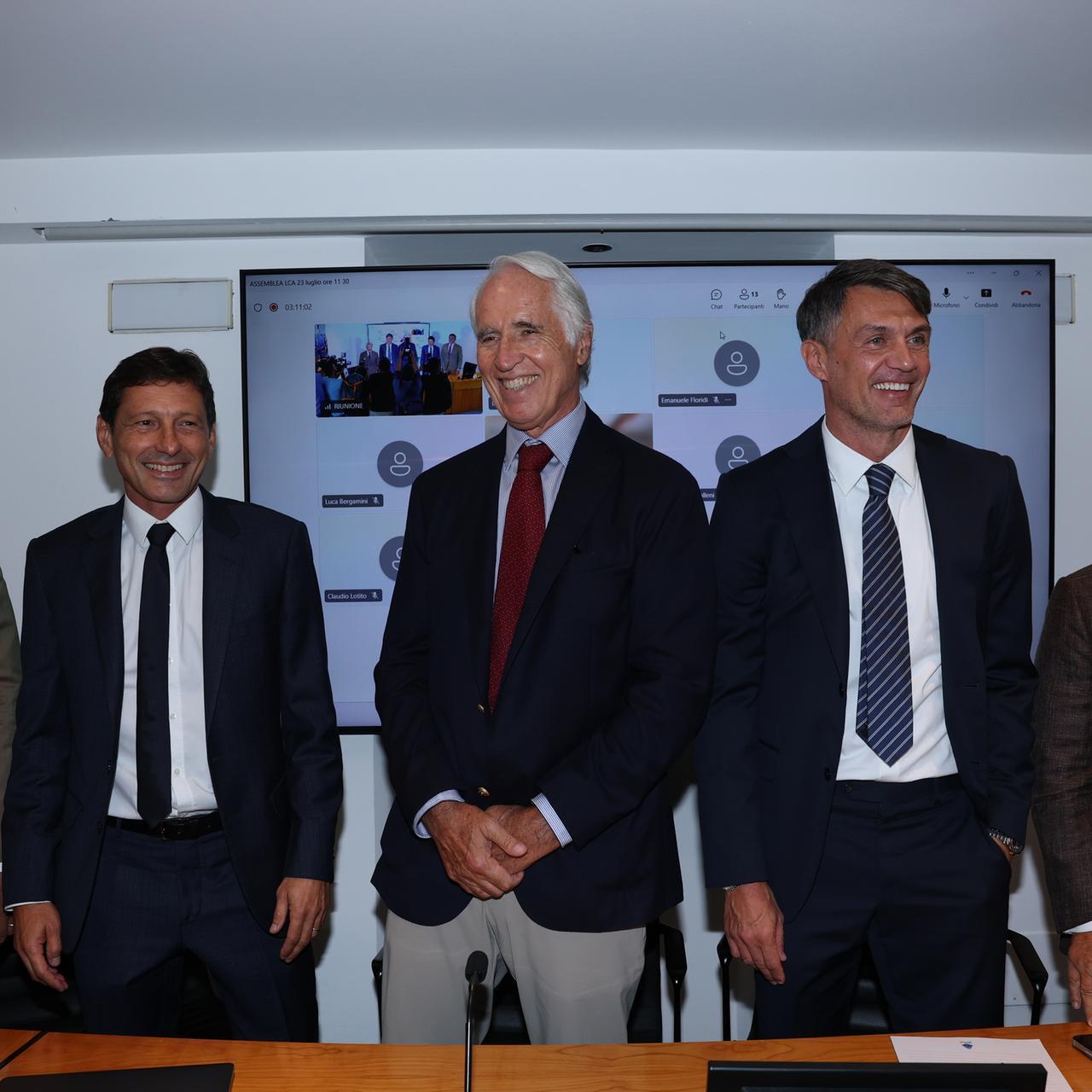 Malagò, Maldini and Leonardo present the future of Italian football: \"shared decision-making as we rebuild from the ground up\"