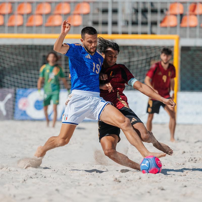 Italbeach subito con le marce alte: 6-1 al Belgio nelle qualificazioni alle EBSL Superfinal