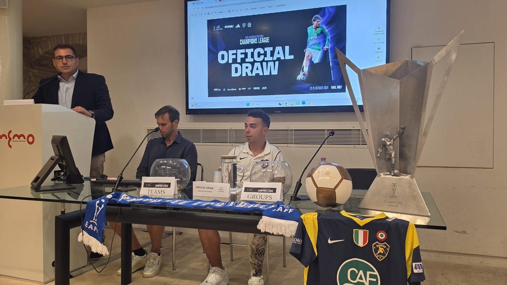 Champions League di Calcio Amputati: sorteggiati i gironi della 'Final 6' in programma a Fano a fine ottobre
