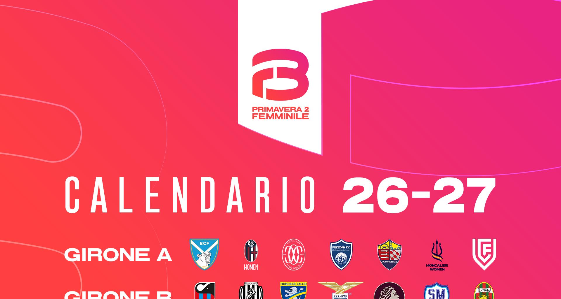 Il calendario del campionato Primavera 2. Quattordici squadre al via, una promozione per ogni girone da sette. Calcio d’inizio il 19 settembre