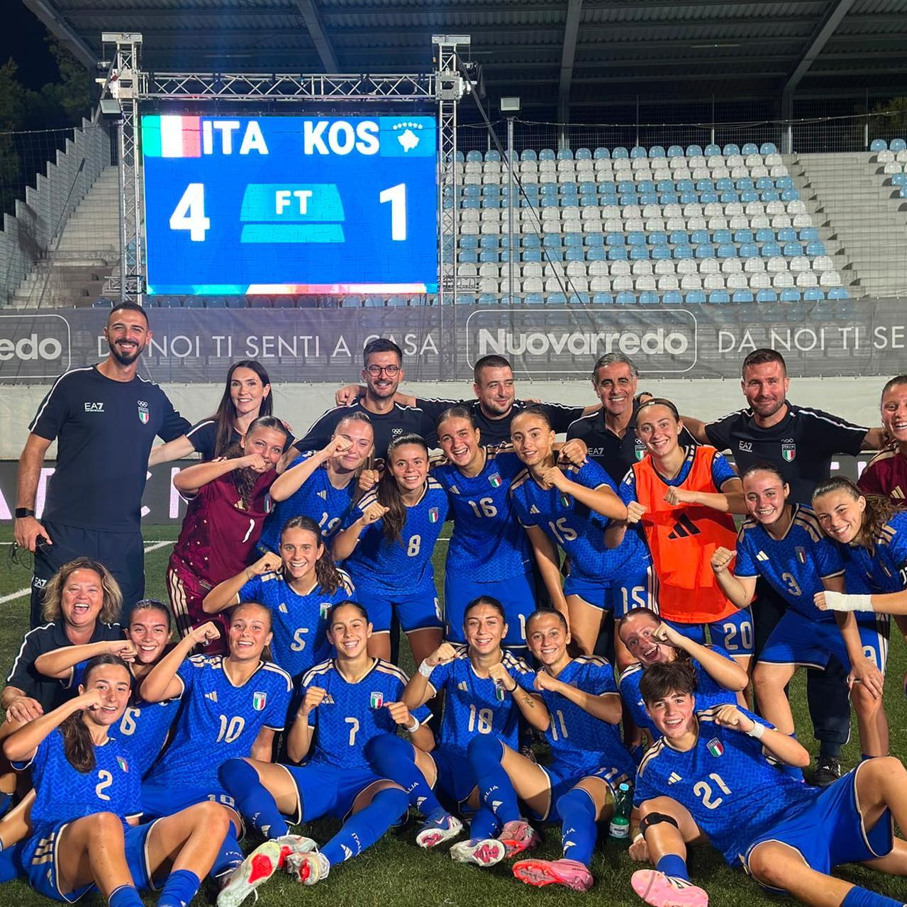 Mediterranean Games, Azzurrine cruise to 4-1 win over Kosovo