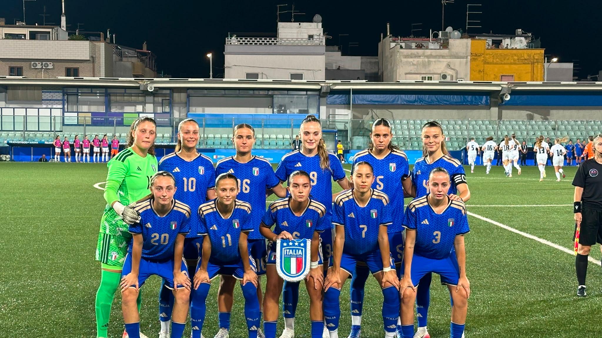 Giochi del Mediterraneo, Azzurrine fermate sull’1-1 dalla Slovenia
