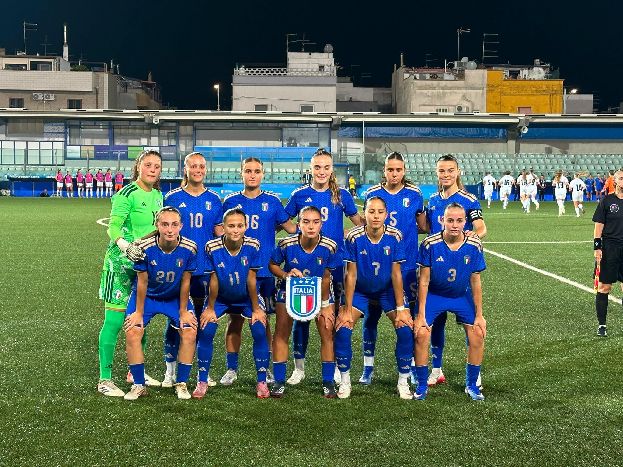Giochi del Mediterraneo, Azzurrine fermate sull’1-1 dalla Slovenia
