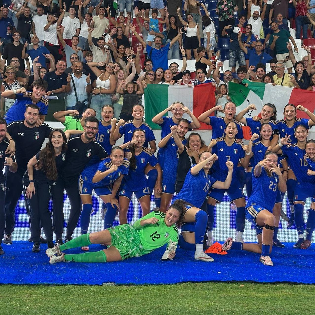 Mediterranean Games, what a fightback from the Azzurrine: 3-1 against Morocco. Portugal next.