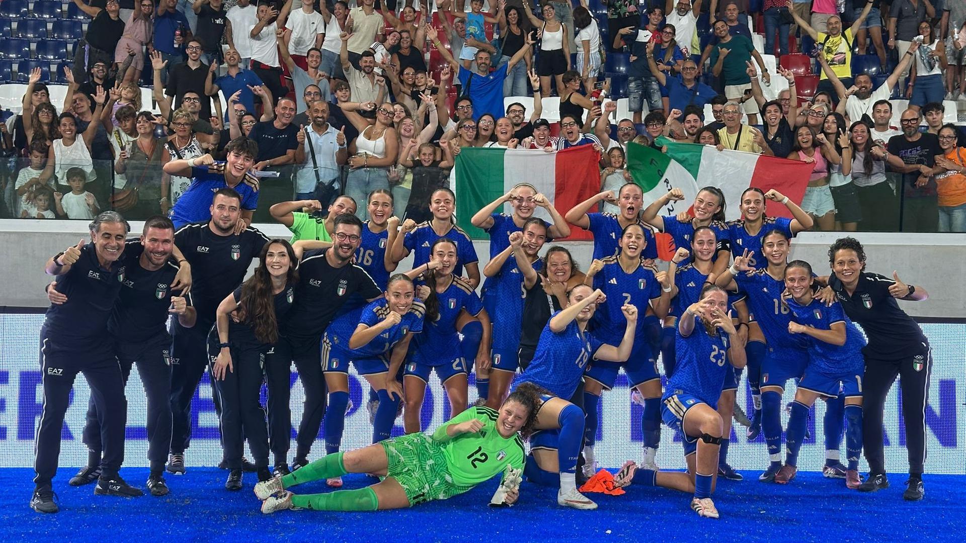 Mediterranean Games, what a fightback from the Azzurrine: 3-1 against Morocco. Portugal next.