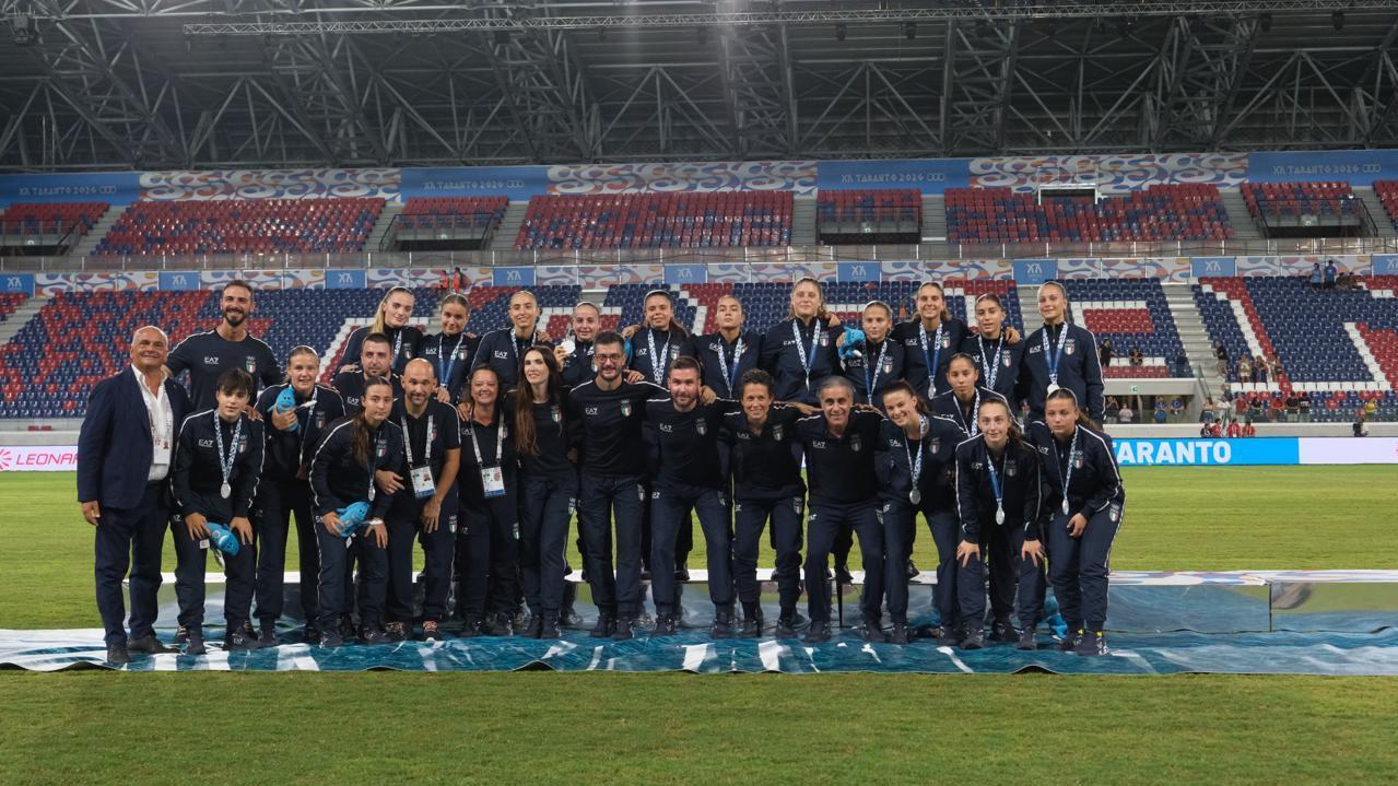 Silver medal for the Azzurrine at the Mediterranean Games, after final defeat to Portugal
