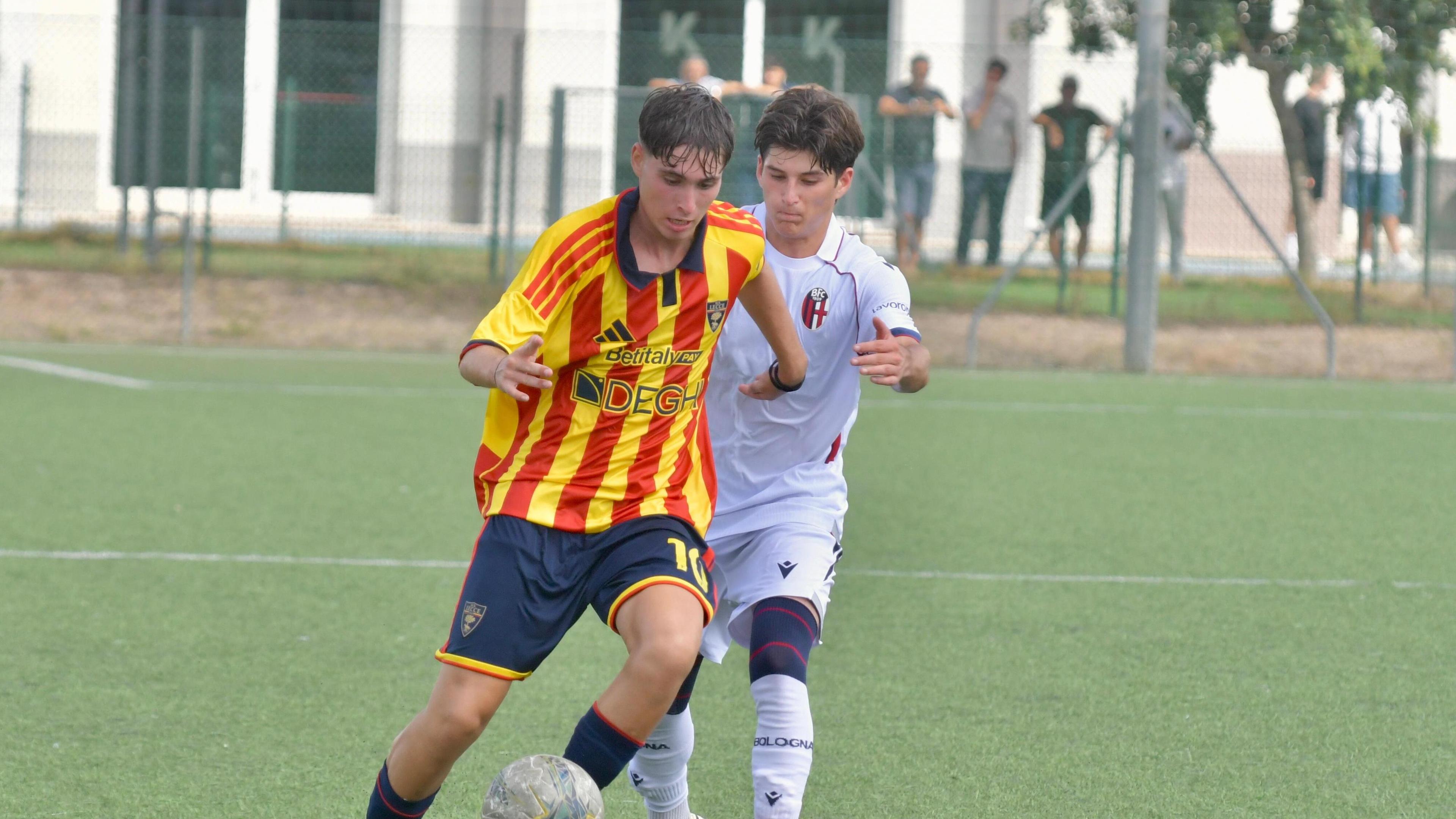 Under 18 Professionisti, successo all’esordio per il Bologna: 2-1 al Lecce a Cavallino