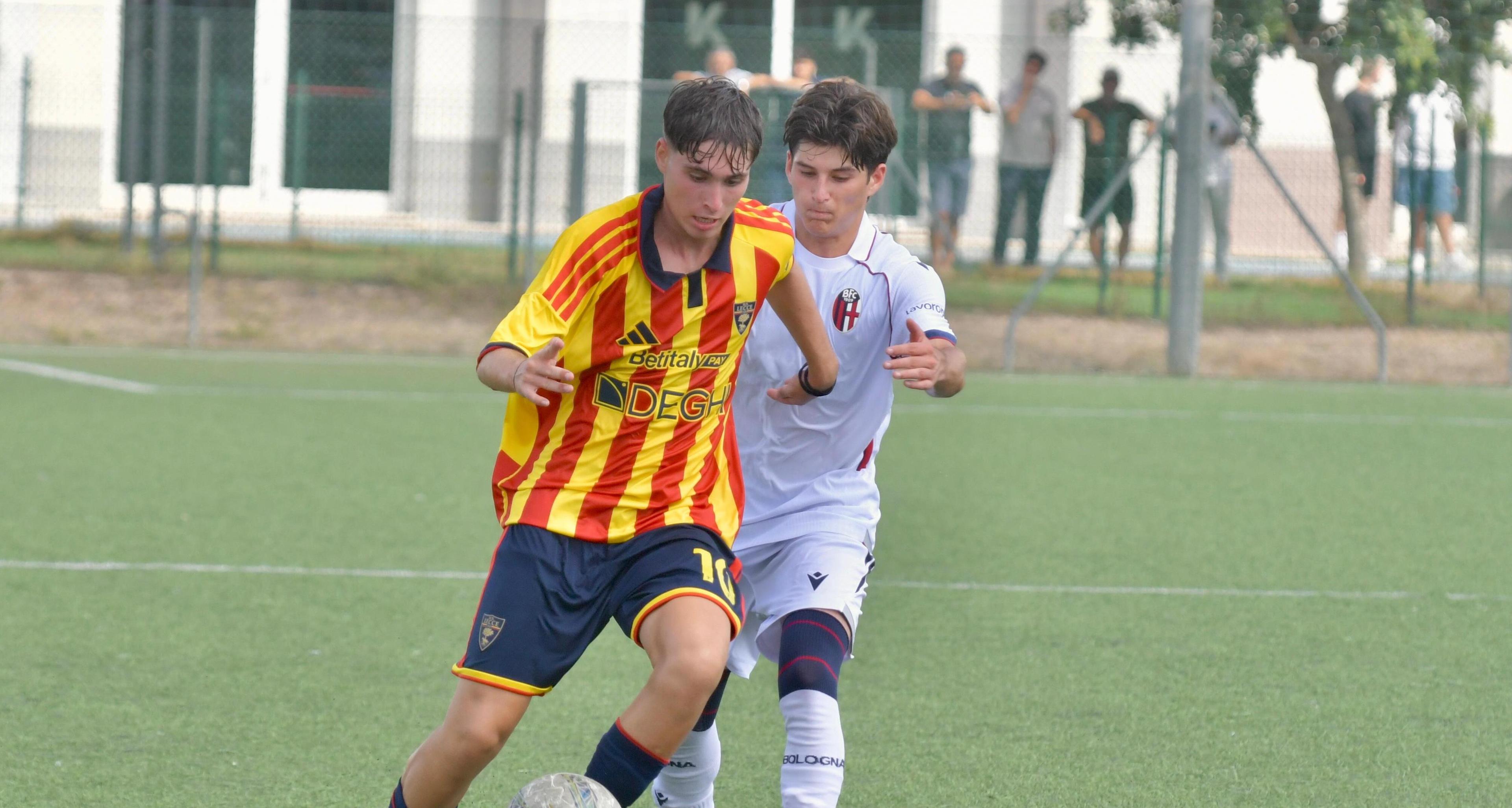 Under 18 Professionisti, successo all’esordio per il Bologna: 2-1 al Lecce a Cavallino