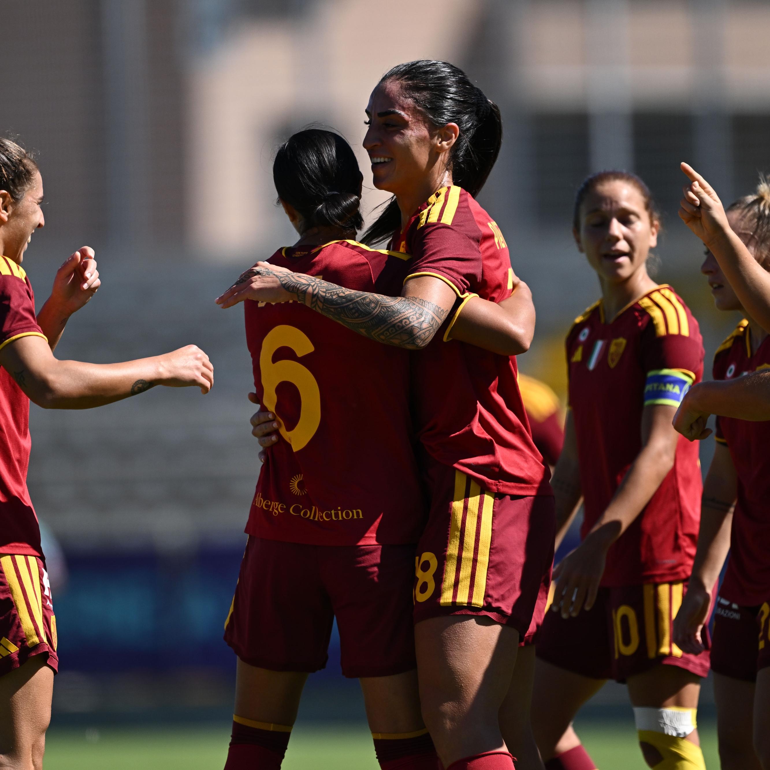 Dominio giallorosso: la Roma batte 7-1 il Sassuolo e va ancora in finale con la Juventus
