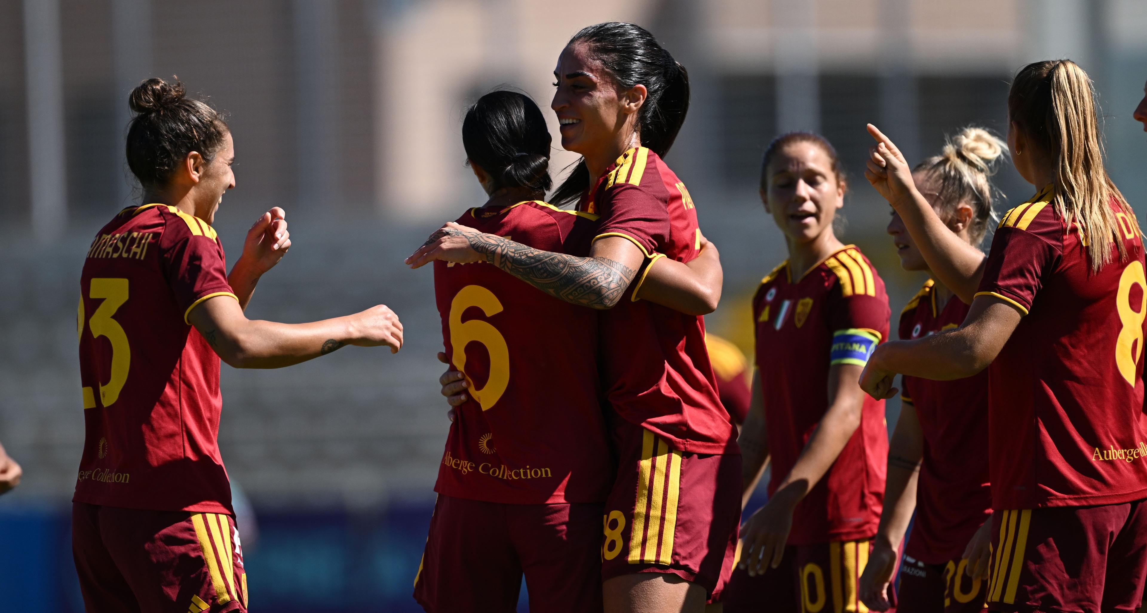 Serie A Women’s Cup - Dominio giallorosso: la Roma batte 7-1 il Sassuolo e va ancora in finale con la Juventus