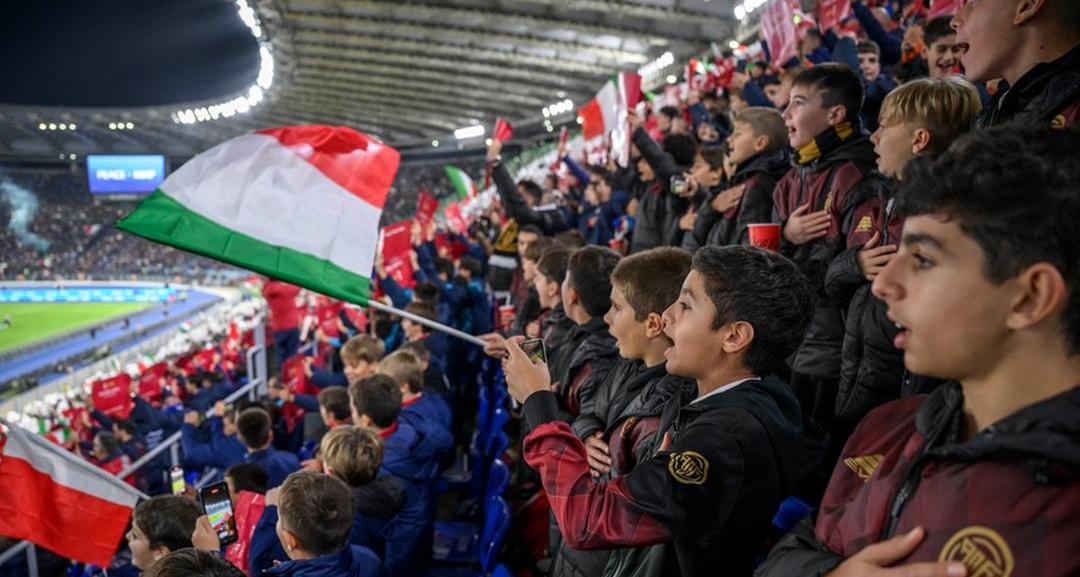 Italia-Belgio: all’Olimpico anche 4.000 bambini delle scuole e delle società calcistiche del territorio