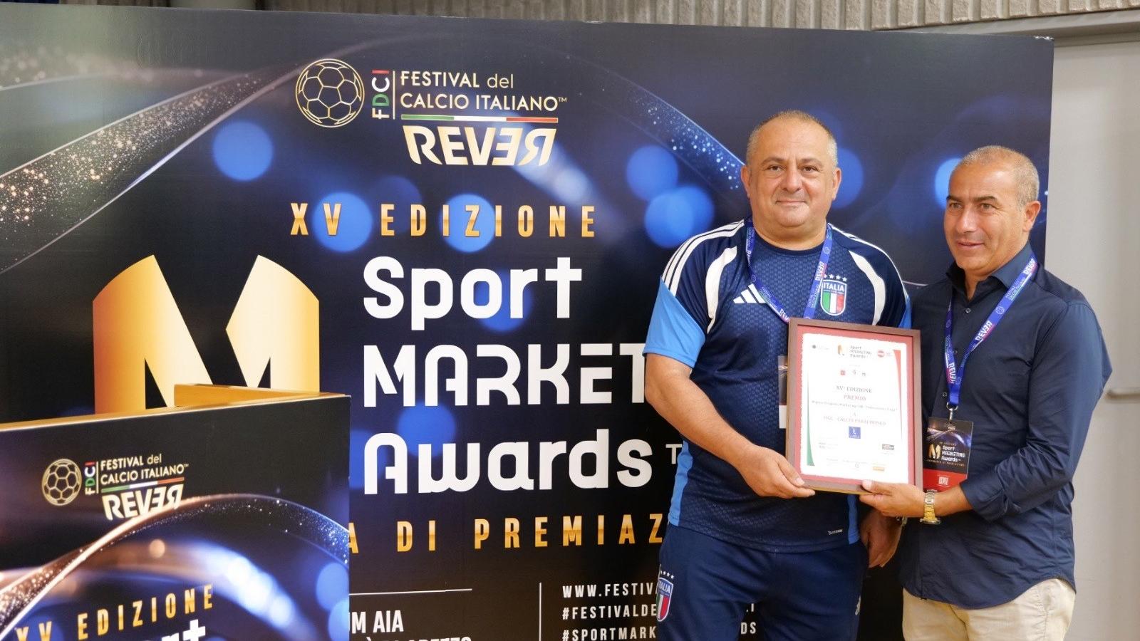 La Divisione Calcio Paralimpico premiata agli Sport Marketing Awards di Arezzo per il secondo anno di fila