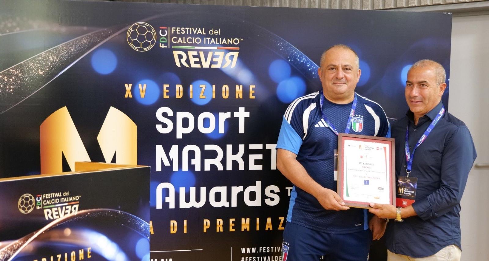 La Divisione Calcio Paralimpico premiata agli Sport Marketing Awards di Arezzo per il secondo anno di fila