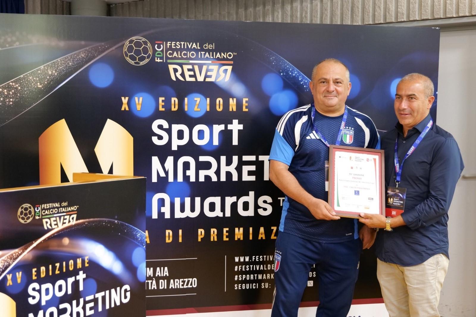 La Divisione Calcio Paralimpico premiata agli Sport Marketing Awards di Arezzo per il secondo anno di fila