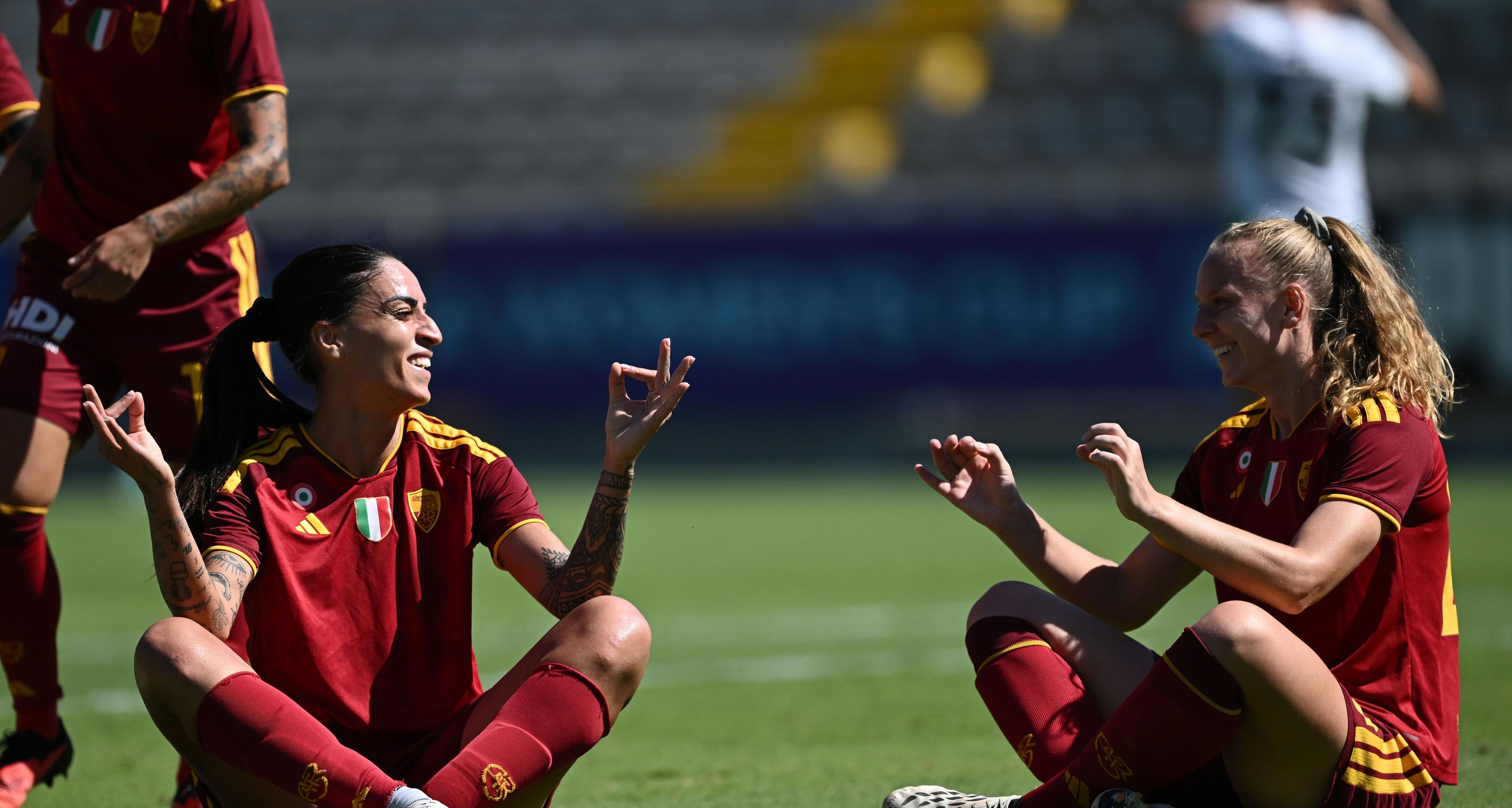 Roma straripante, 7-1 al Sassuolo: anche le giallorosse in finale di Serie A Women's Cup