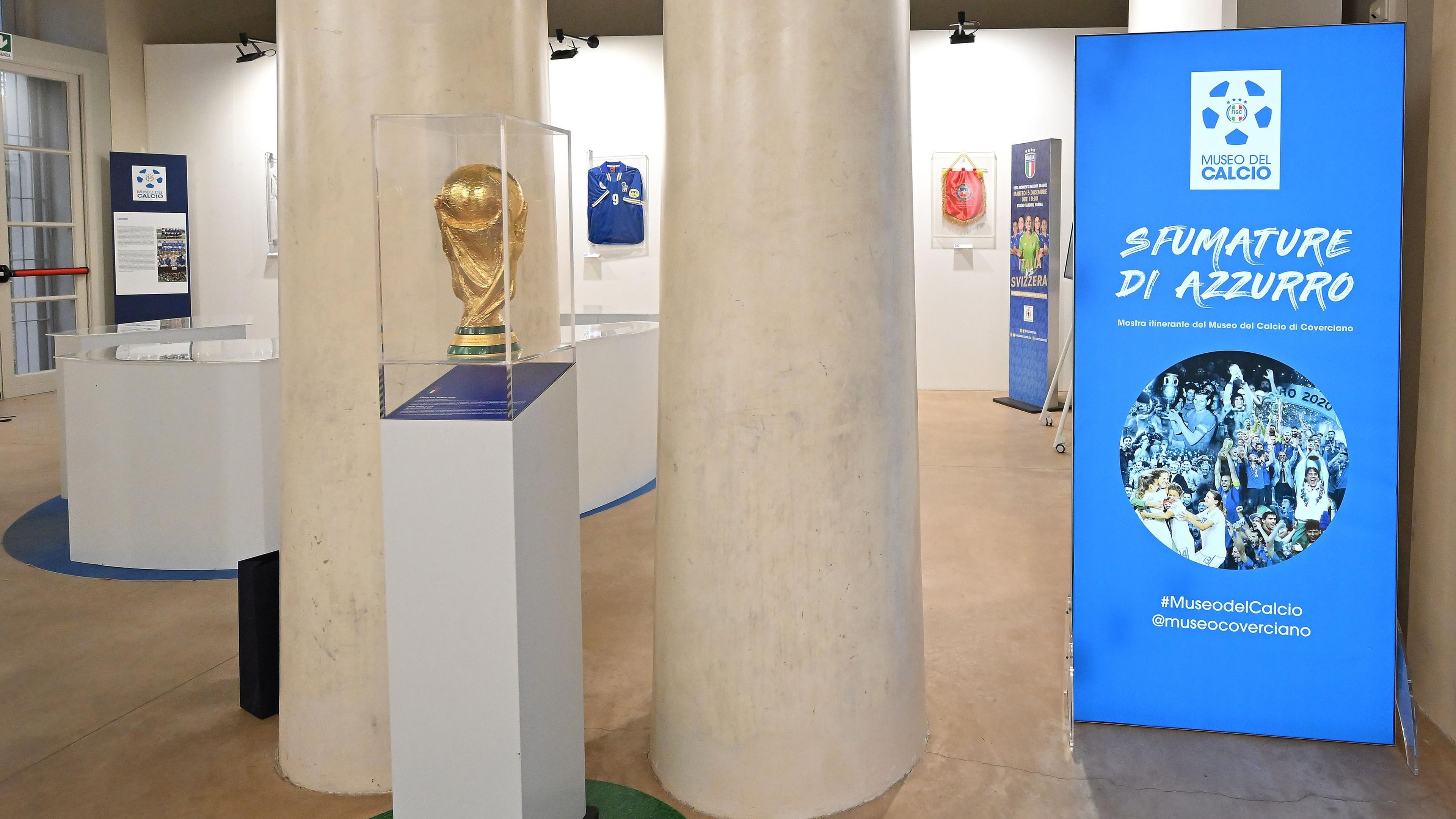 ‘Sfumature d’Azzurro’ fa tappa a Pescara: dal 1° al 5 ottobre in mostra i cimeli del Museo del Calcio di Coverciano