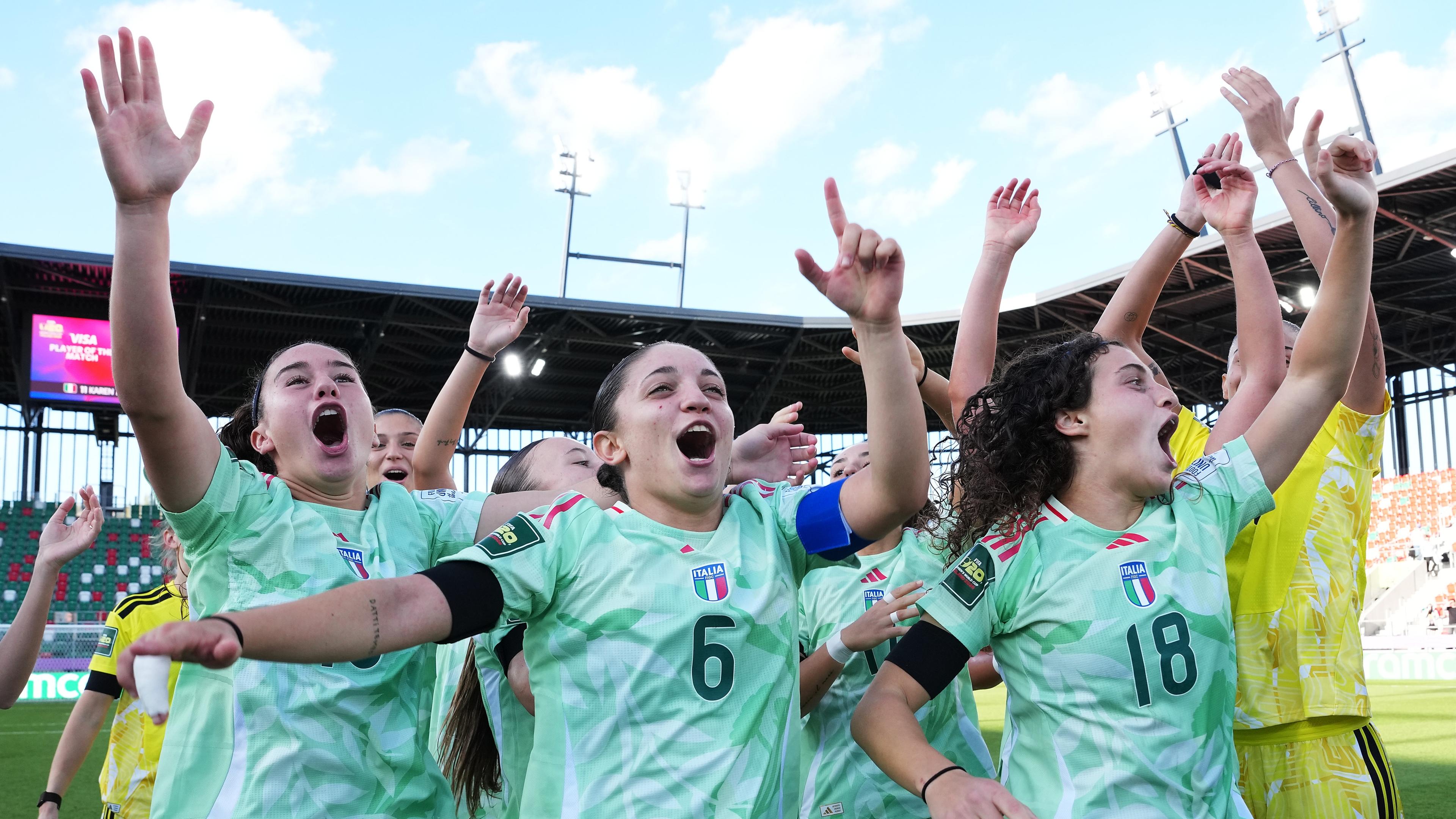 Italy dream on: Azzurrine reach U20 World Cup semi-finals with 3-1 win over South Korea