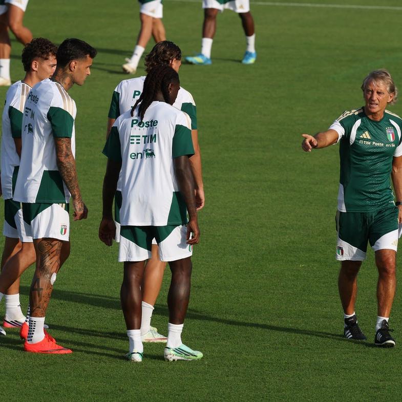 Nazionale A: prima seduta di allenamento per gli Azzurri a Coverciano