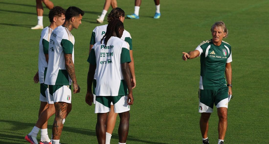 Nazionale A: prima seduta di allenamento per gli Azzurri a Coverciano