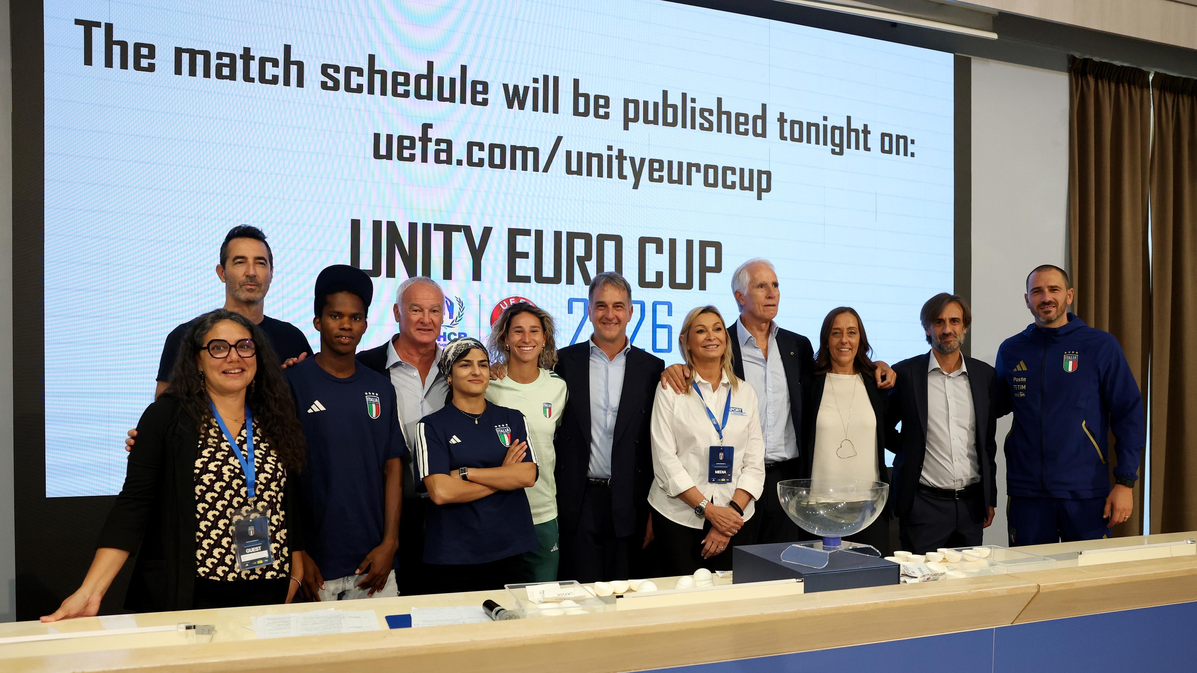 Effettuato a Coverciano il sorteggio della Unity EURO Cup 2026. Malagò: \"Splendido esempio di calcio inclusivo\"
