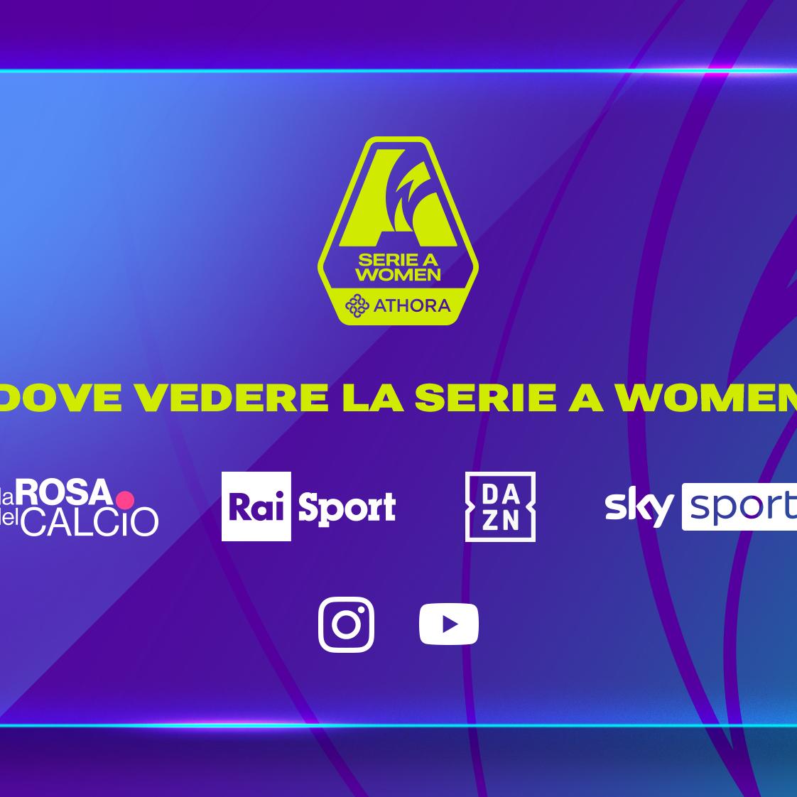 Dove vedere la Serie A Women Athora: tutte le partite su DAZN, una a weekend su RaiSport. E ogni martedì ecco ‘La Rosa del Calcio’