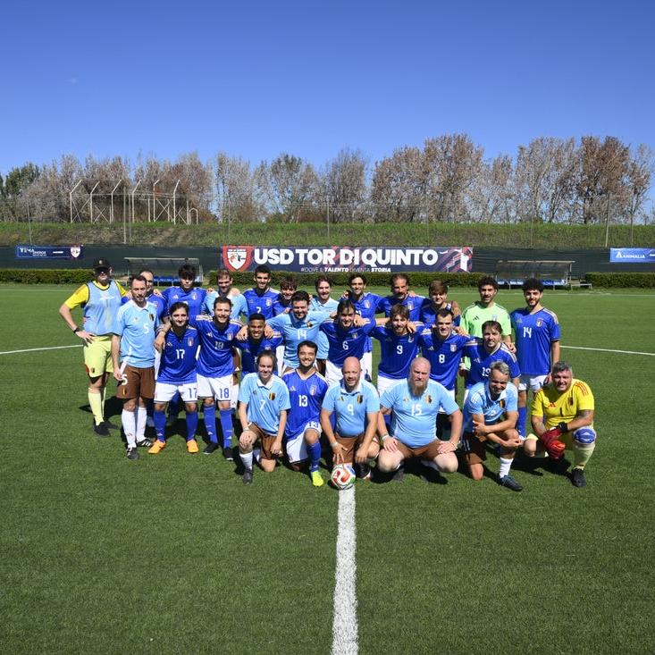A Tor di Quinto l’antipasto della partita dell’Olimpico, l’Italia supera 3-2 il Belgio nella sfida tra tifosi
